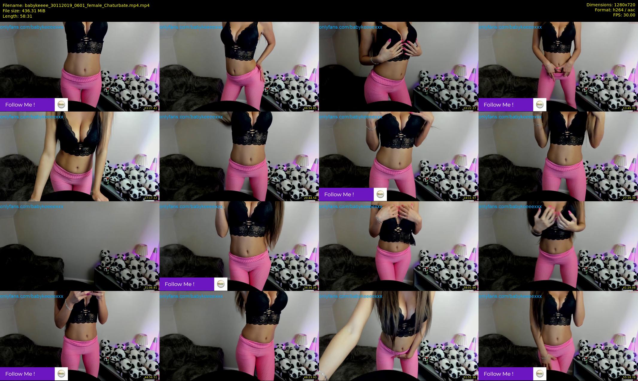 babykeeee — 59 minute Chaturbate female cam show recording, 720p, Nov 30, 2019