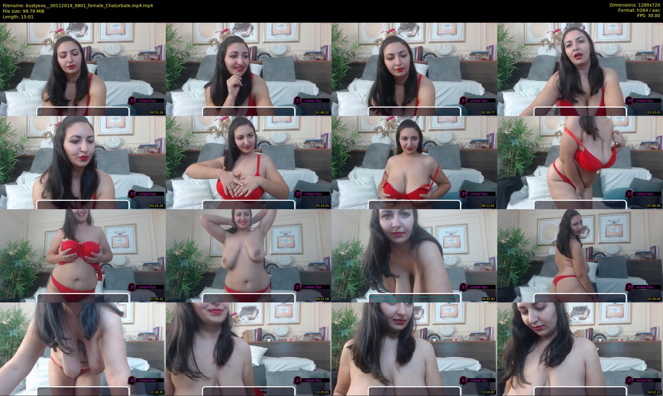 bustyeva_ — 16 minute Chaturbate female cam show recording, 720p, Nov 30, 2019