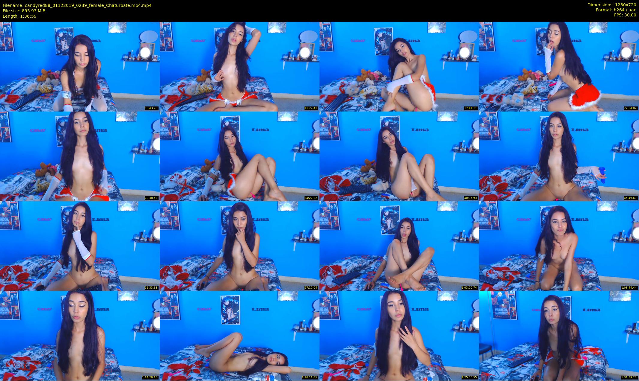 candyred88 — 97 minute Chaturbate female cam show recording, 720p, Dec 1, 2019