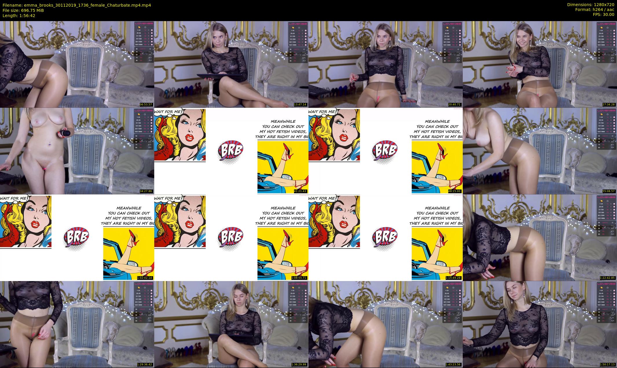 emma_brooks — 117 minute Chaturbate female cam show recording, 720p, Nov 30, 2019
