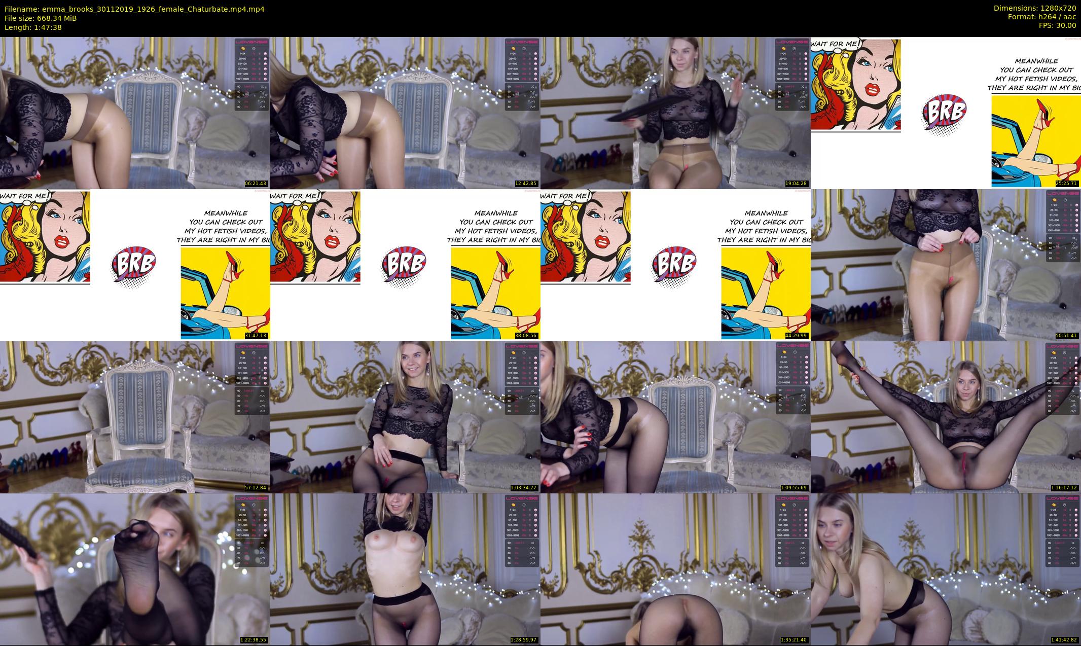 emma_brooks — 108 minute Chaturbate female cam show recording, 720p, Nov 30, 2019