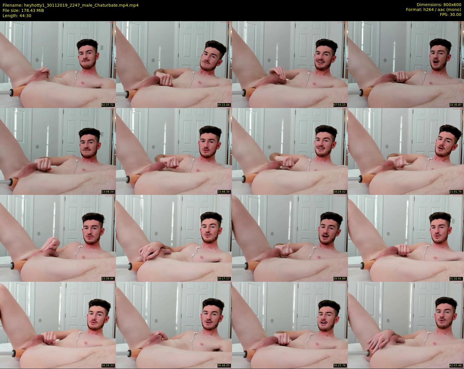 heyhotty1 — 45 minute Chaturbate male cam show recording, 480p, Nov 30, 2019