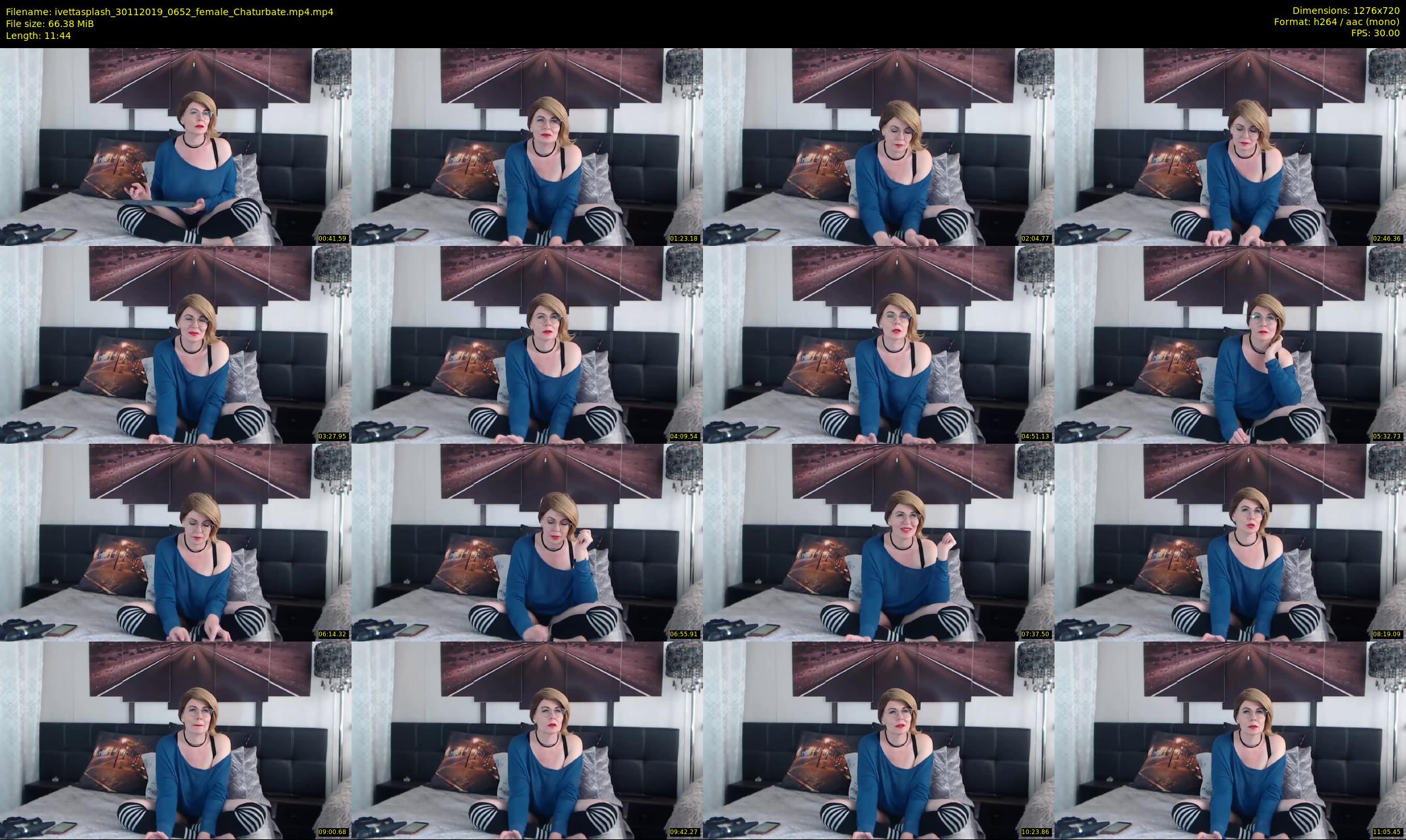 ivettasplash — 12 minute Chaturbate female cam show recording, 720p, Nov 30, 2019