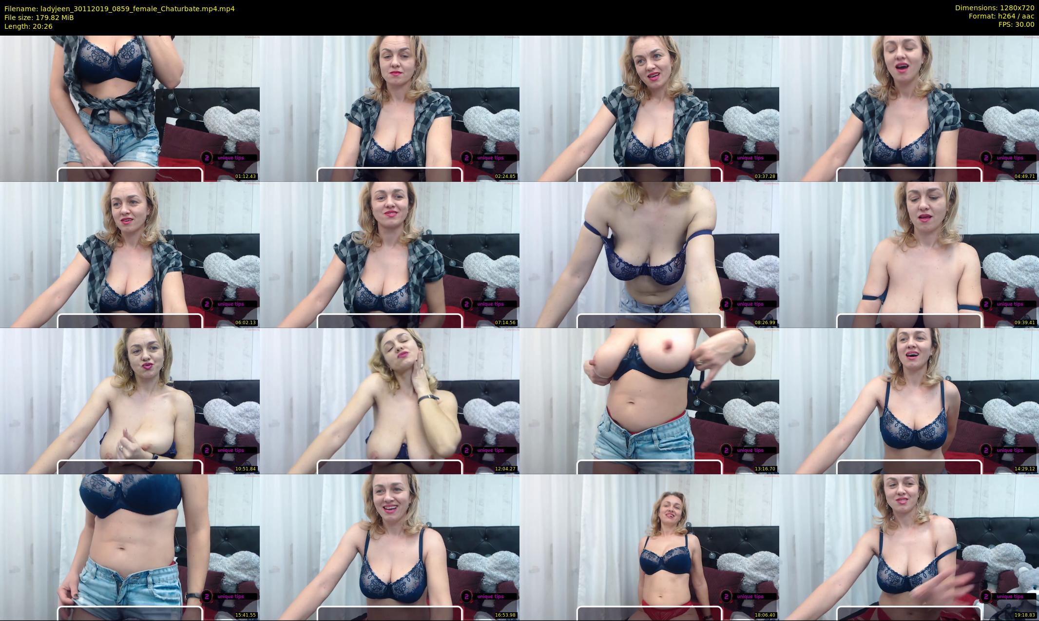 ladyjeen — 21 minute Chaturbate female cam show recording, 720p, Nov 30, 2019