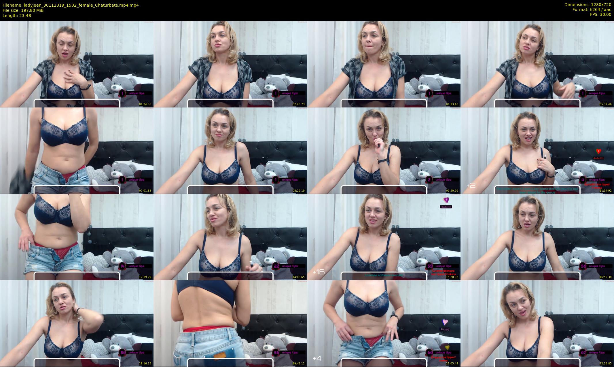 ladyjeen — 24 minute Chaturbate female cam show recording, 720p, Nov 30, 2019