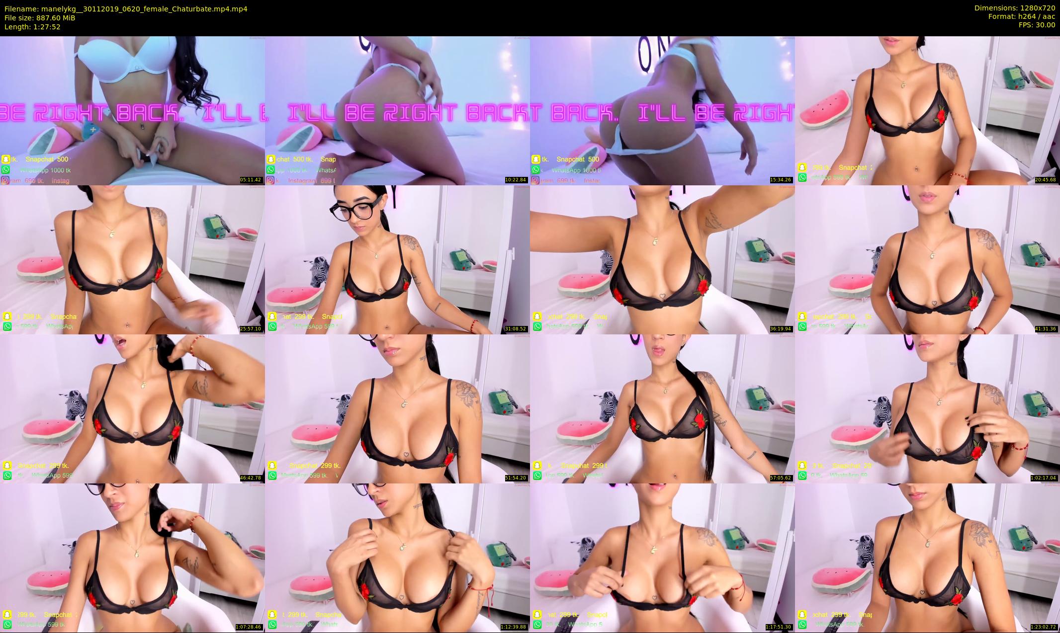 manelykg_ — 88 minute Chaturbate female cam show recording, 720p, Nov 30, 2019