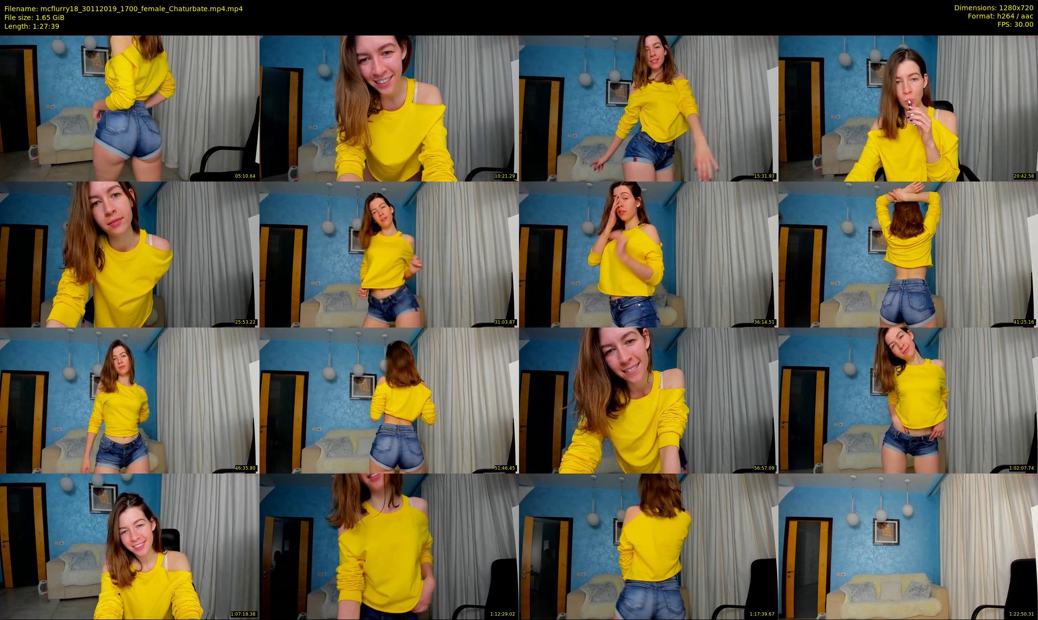 mcflurry18 — 88 minute Chaturbate female cam show recording, 720p, Nov 30, 2019