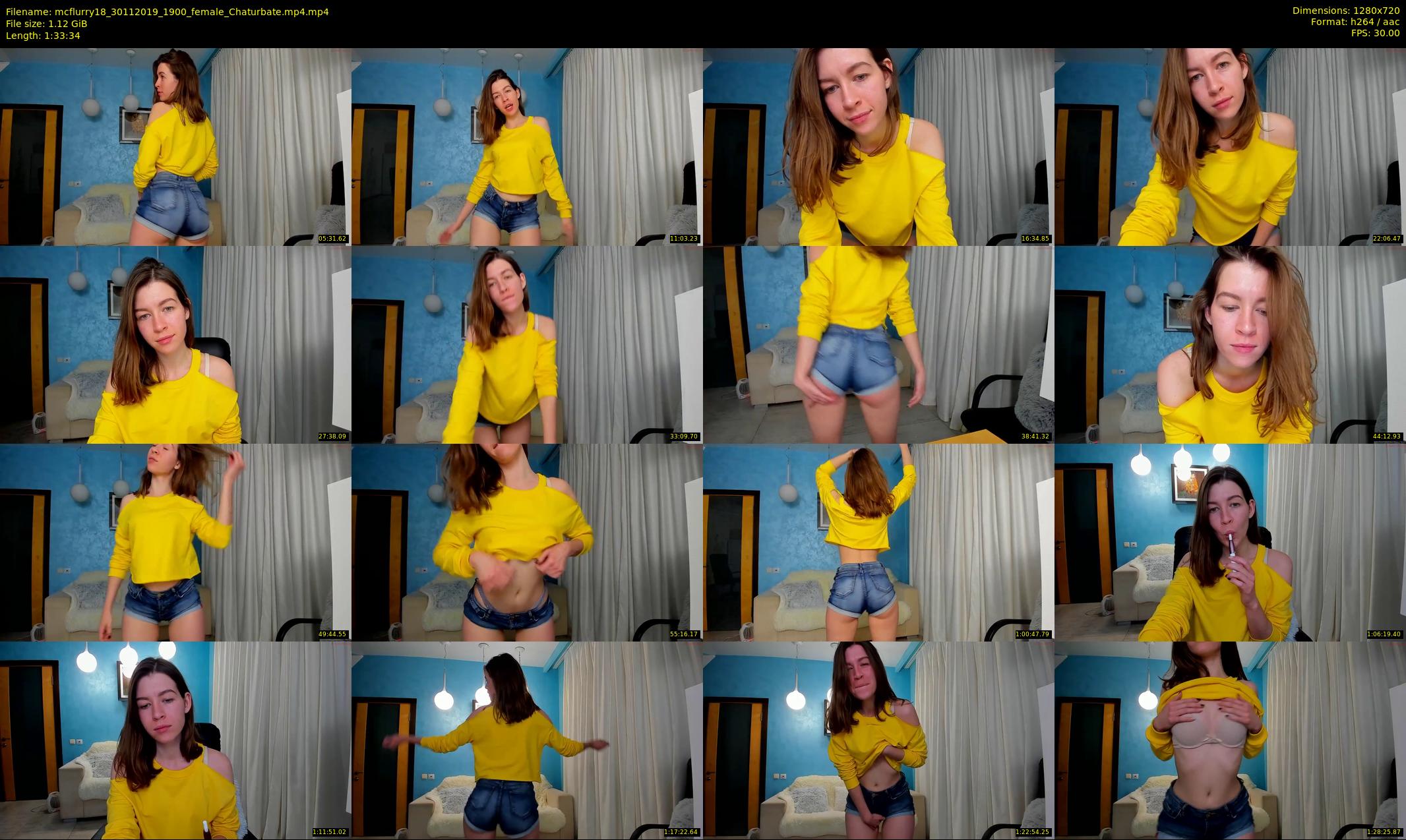 mcflurry18 — 94 minute Chaturbate female cam show recording, 720p, Nov 30, 2019