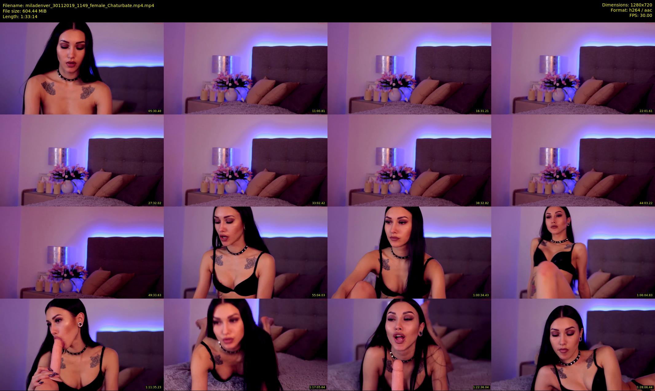 miladenver — 94 minute Chaturbate female cam show recording, 720p, Nov 30, 2019