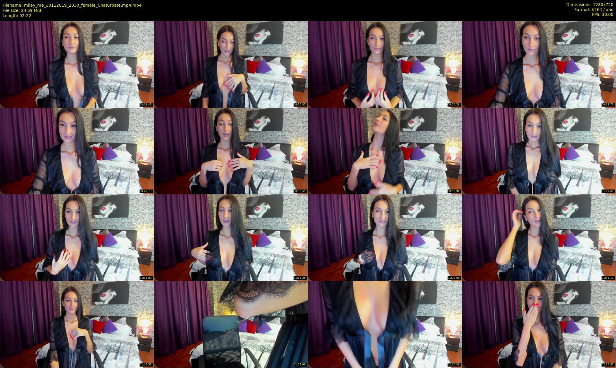 miley_me — 3 minute Chaturbate female cam show recording, 720p, Nov 30, 2019