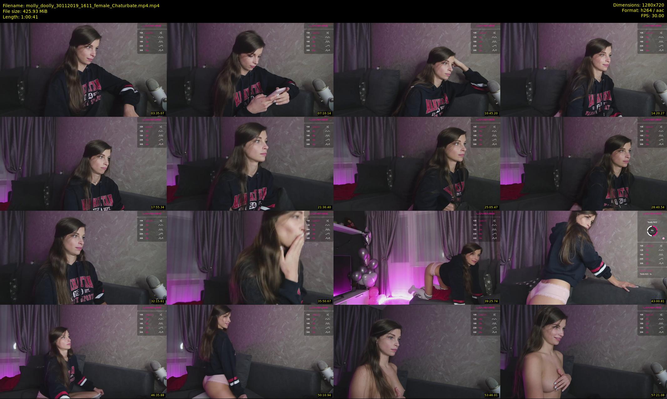 molly_doolly — 61 minute Chaturbate female cam show recording, 720p, Nov 30, 2019