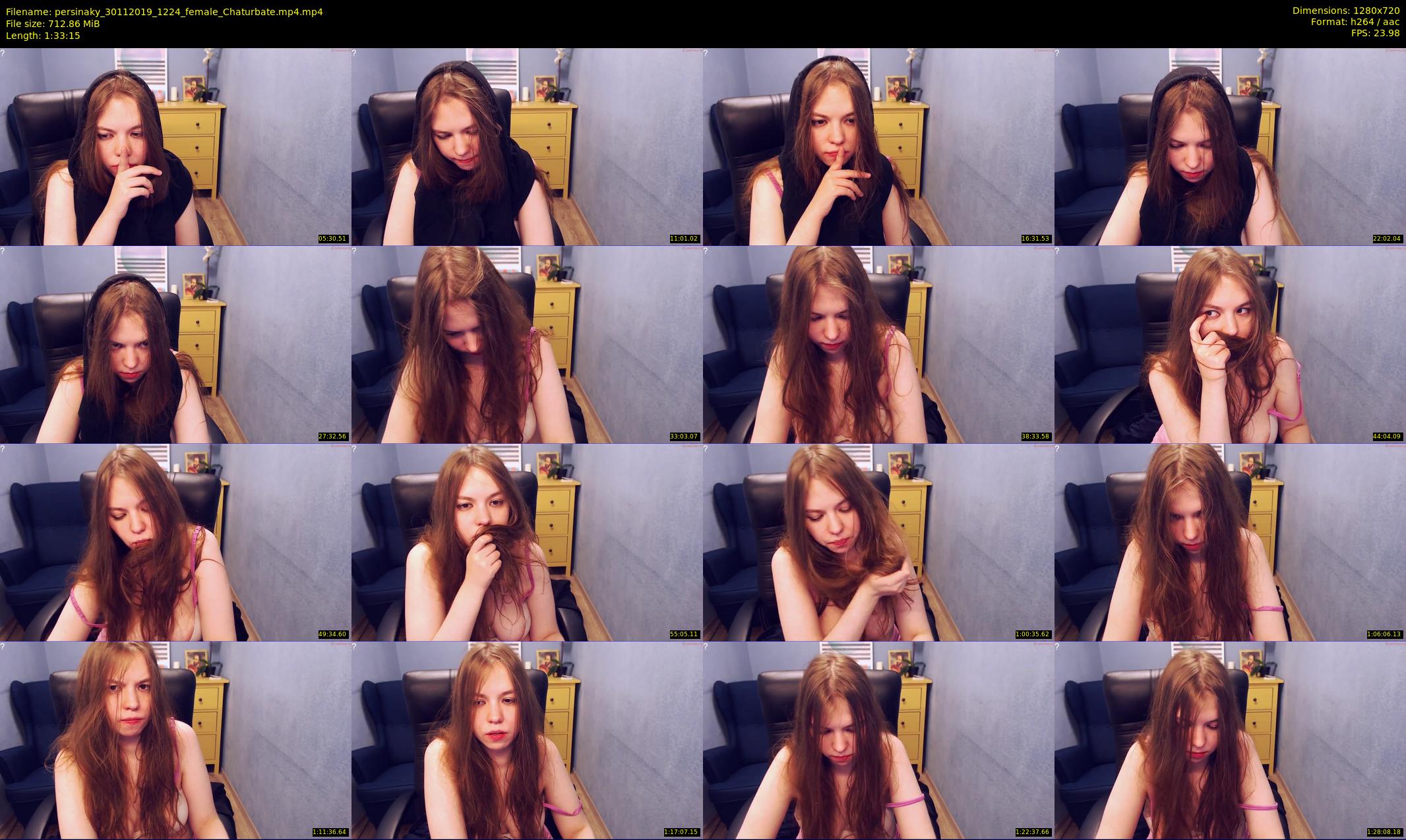 persinaky — 94 minute Chaturbate female cam show recording, 720p, Nov 30, 2019