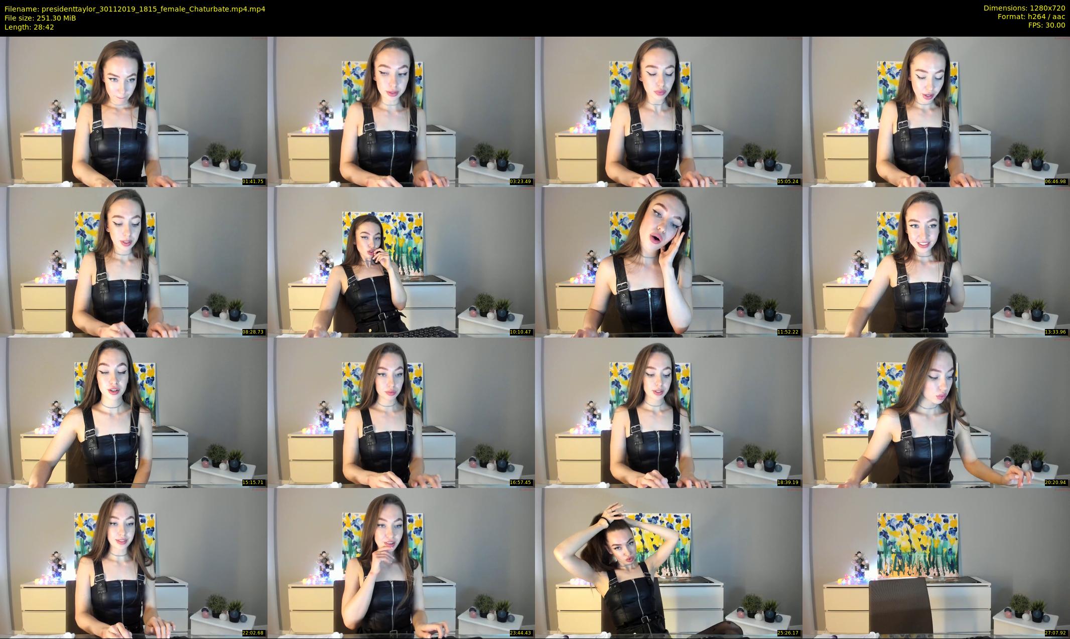 presidenttaylor — 29 minute Chaturbate female cam show recording, 720p, Nov 30, 2019