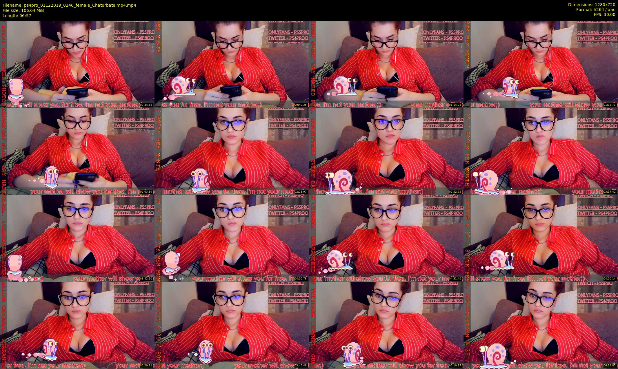 ps4pro — 7 minute Chaturbate female cam show recording, 720p, Dec 1, 2019