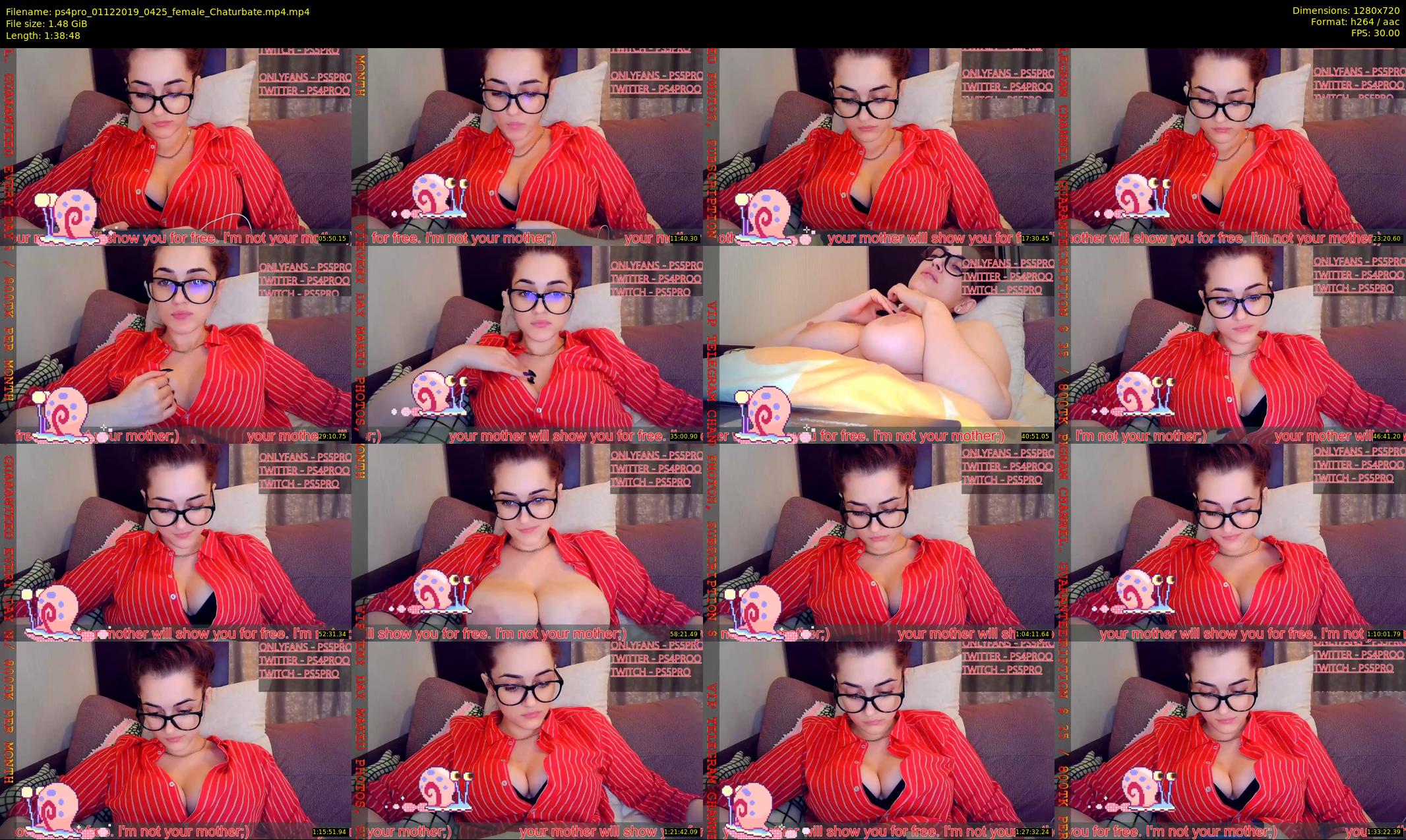 ps4pro — 99 minute Chaturbate female cam show recording, 720p, Dec 1, 2019