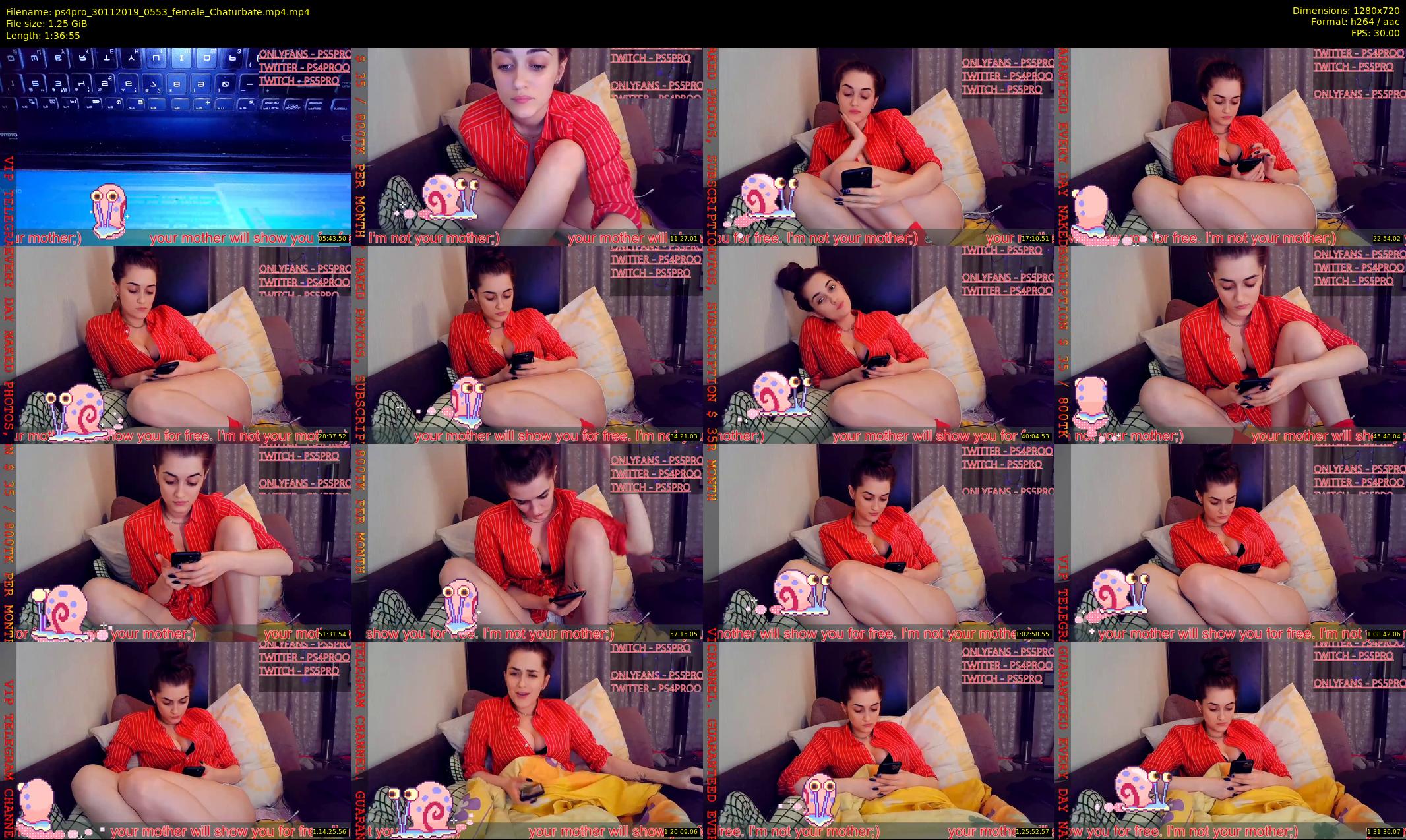 ps4pro — 97 minute Chaturbate female cam show recording, 720p, Nov 30, 2019