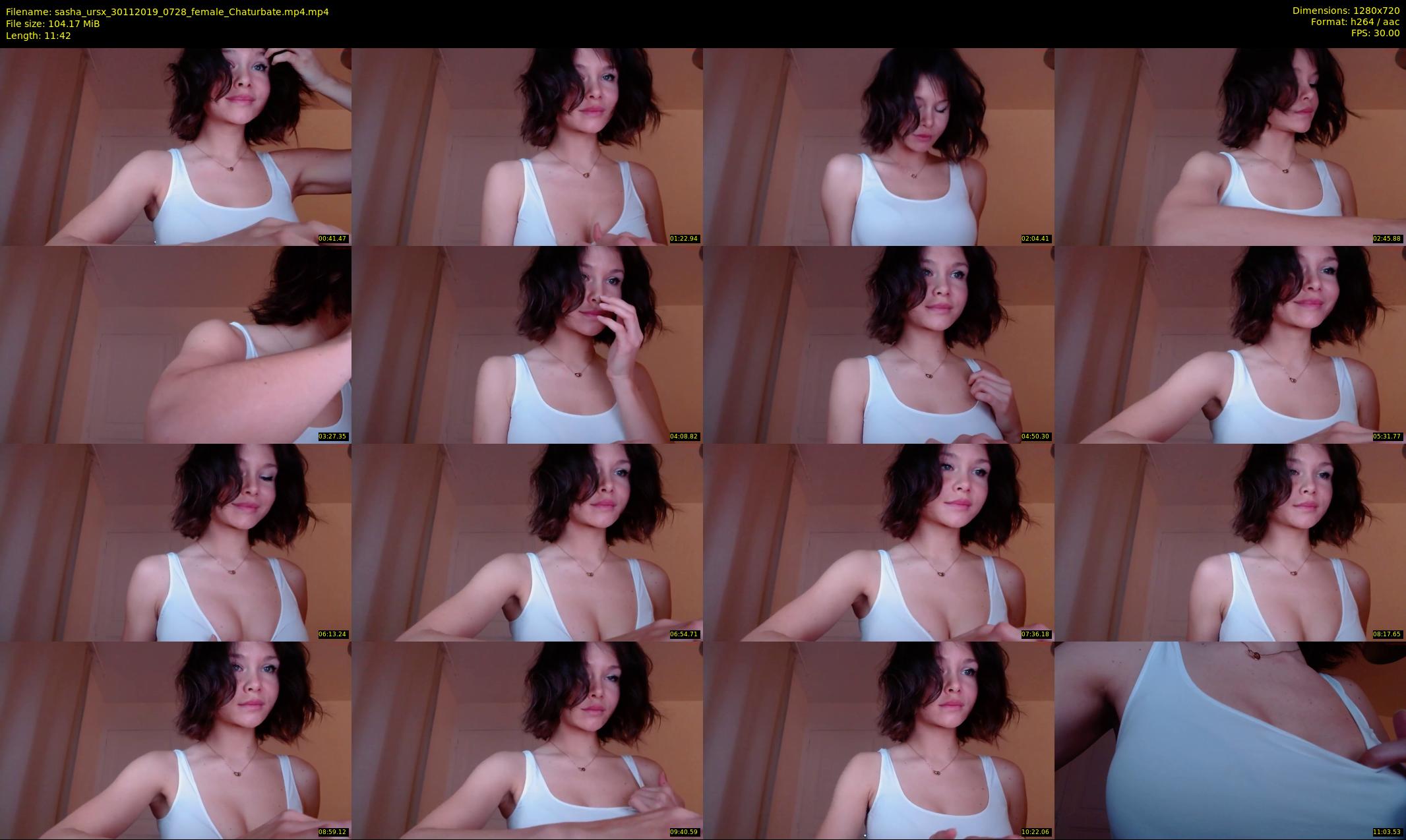 sasha_ursx — 12 minute Chaturbate female cam show recording, 720p, Nov 30, 2019