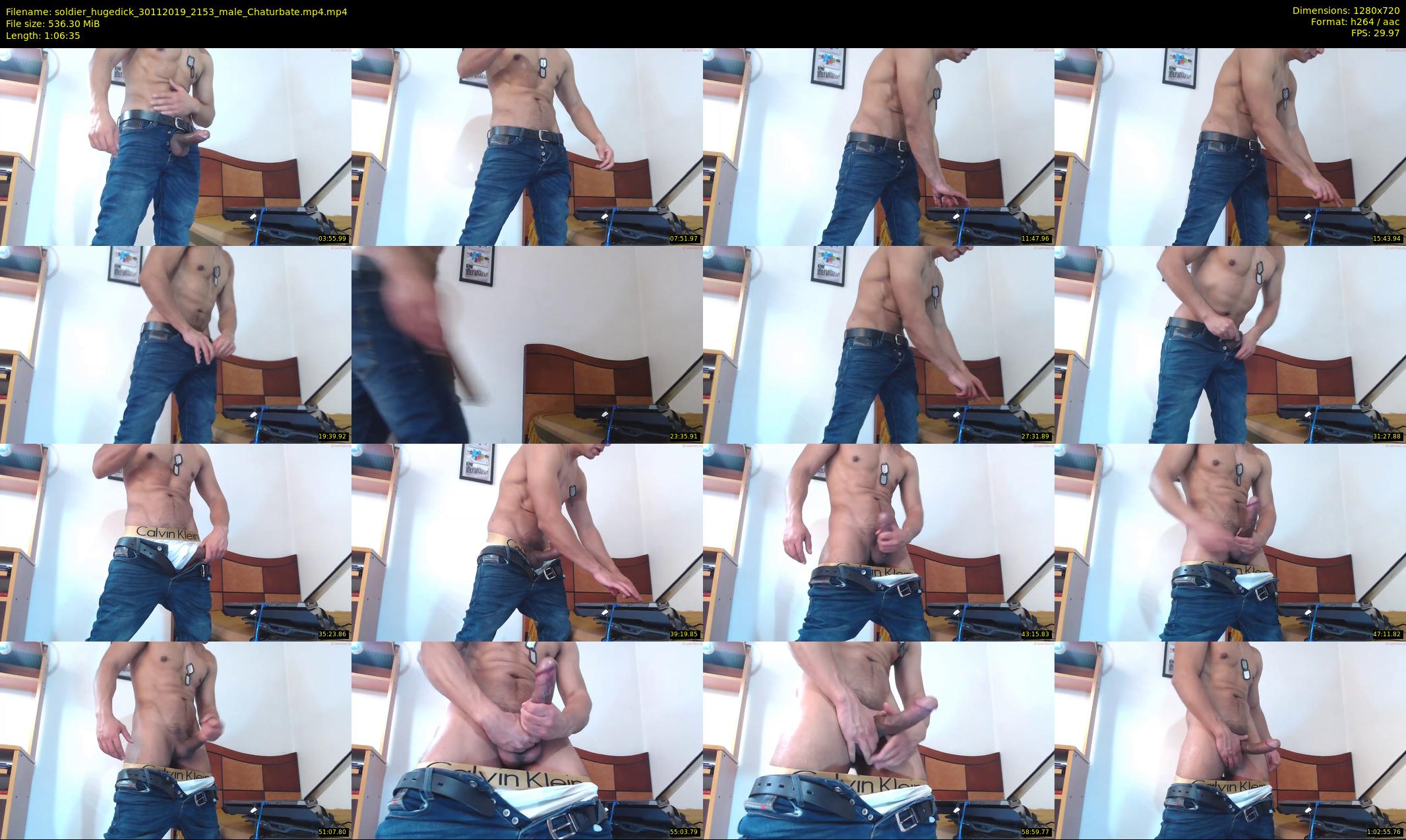 soldier_hugedick — 67 minute Chaturbate male cam show recording, 720p, Nov 30, 2019