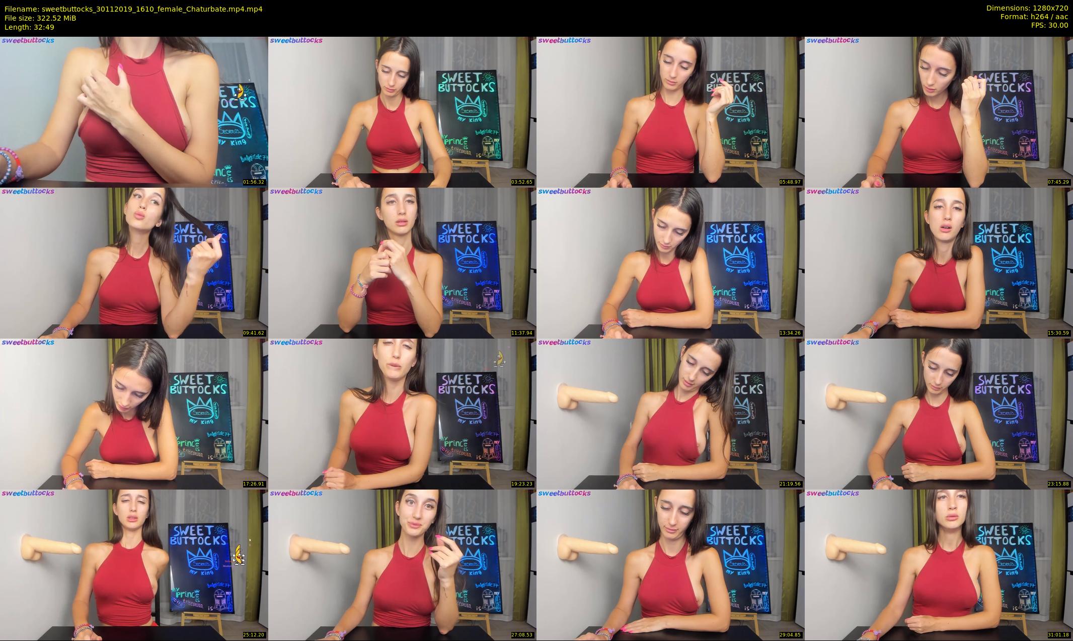 sweetbuttocks — 33 minute Chaturbate female cam show recording, 720p, Nov 30, 2019