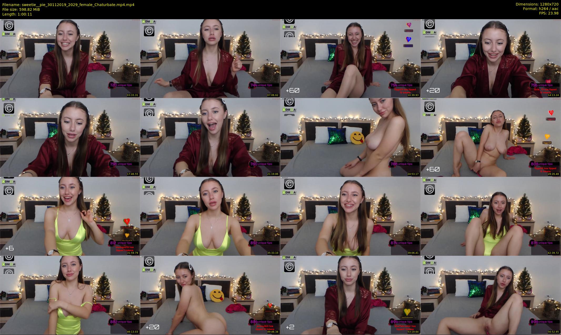 sweetie__pie — 61 minute Chaturbate female cam show recording, 720p, Nov 30, 2019