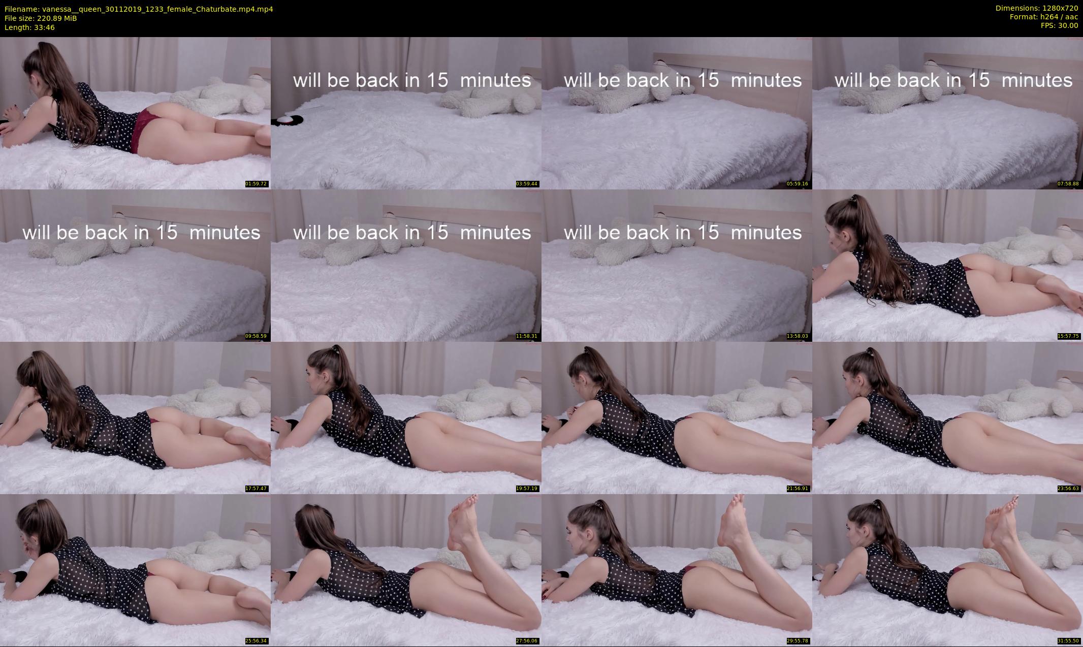 vanessa__queen — 34 minute Chaturbate female cam show recording, 720p, Nov 30, 2019