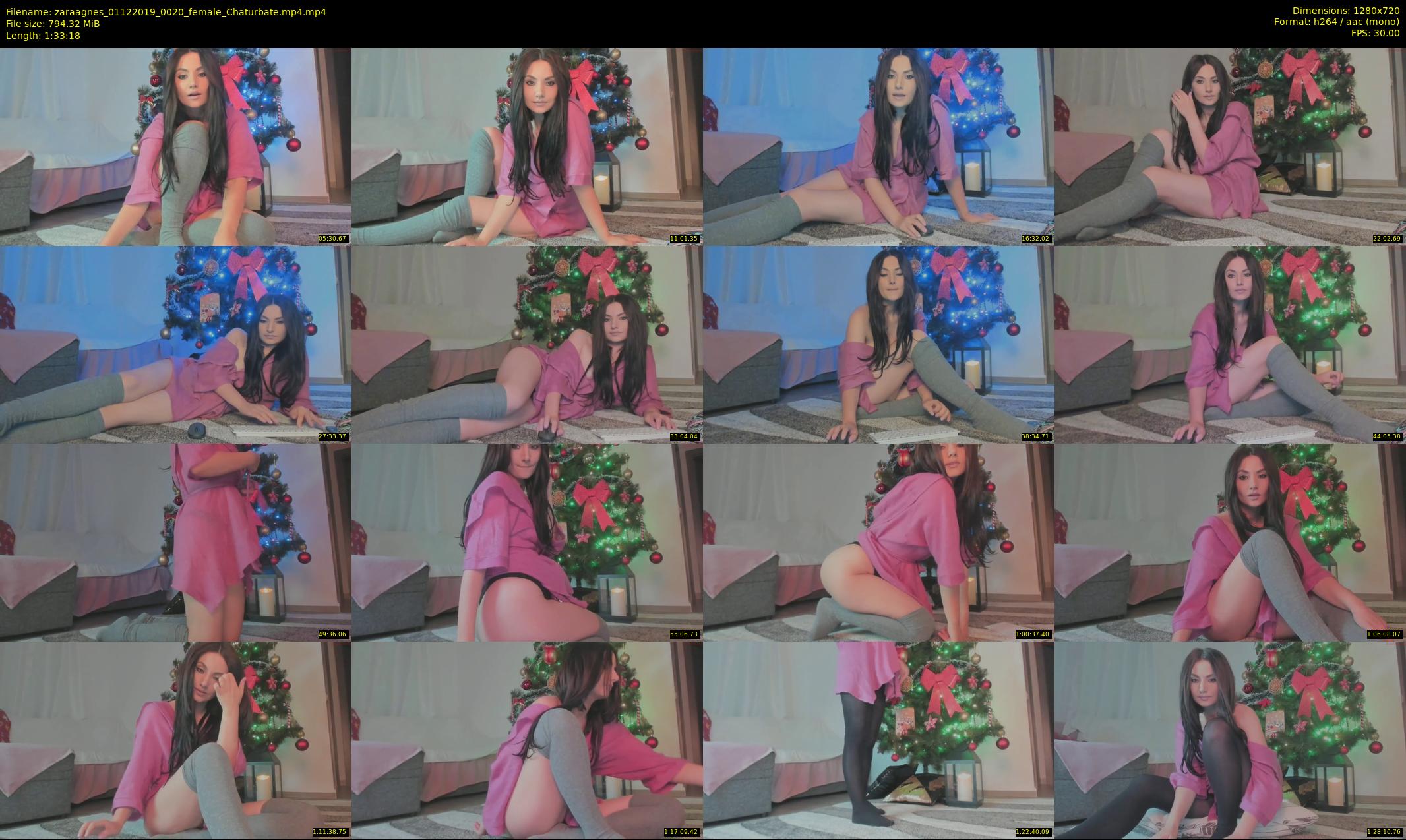 zaraagnes — 94 minute Chaturbate female cam show recording, 720p, Dec 1, 2019