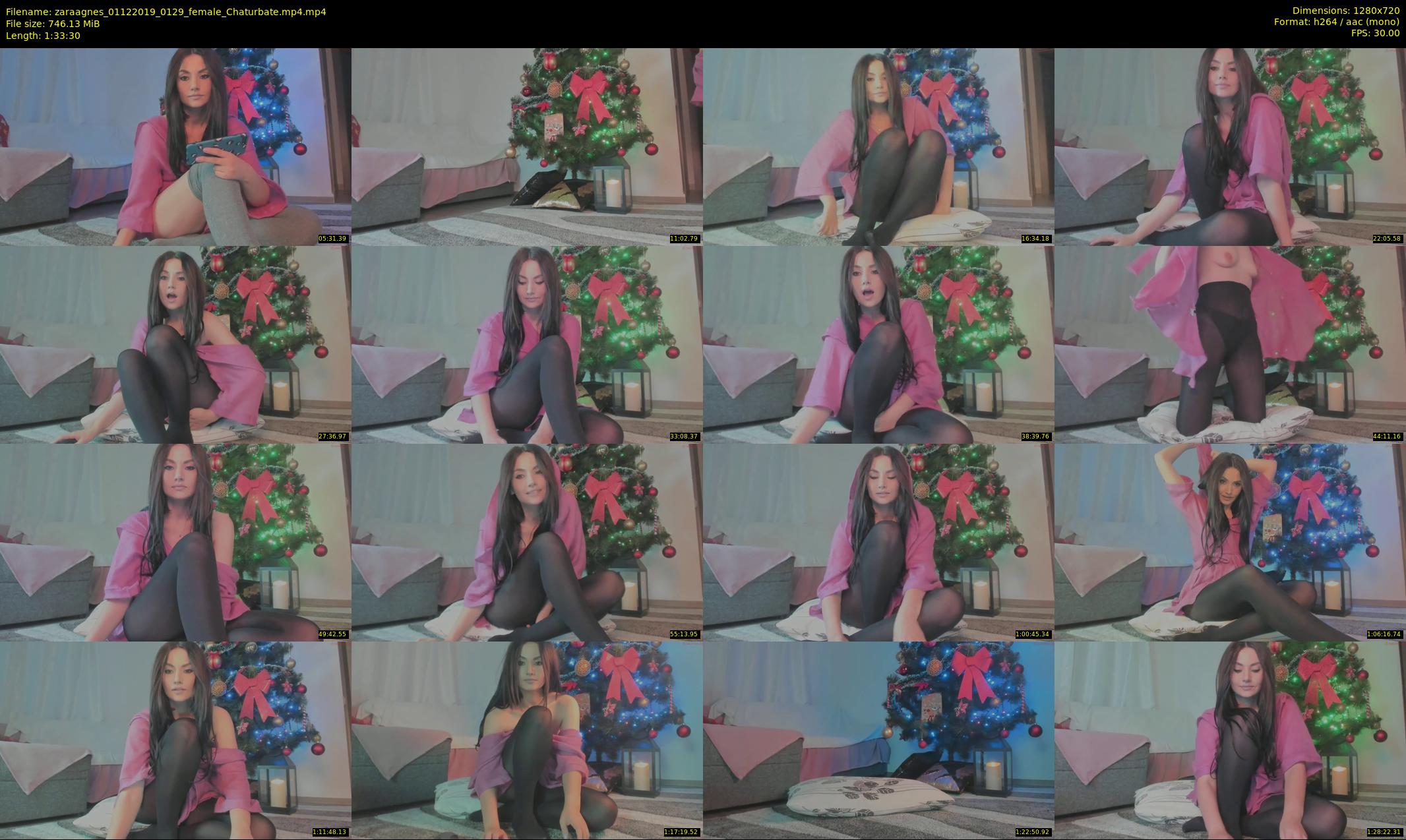 zaraagnes — 94 minute Chaturbate female cam show recording, 720p, Dec 1, 2019