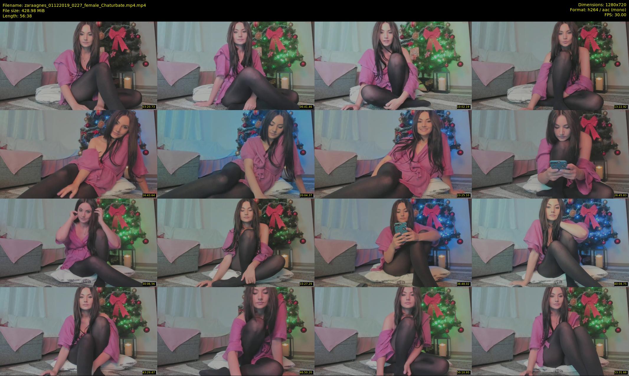 zaraagnes — 57 minute Chaturbate female cam show recording, 720p, Dec 1, 2019