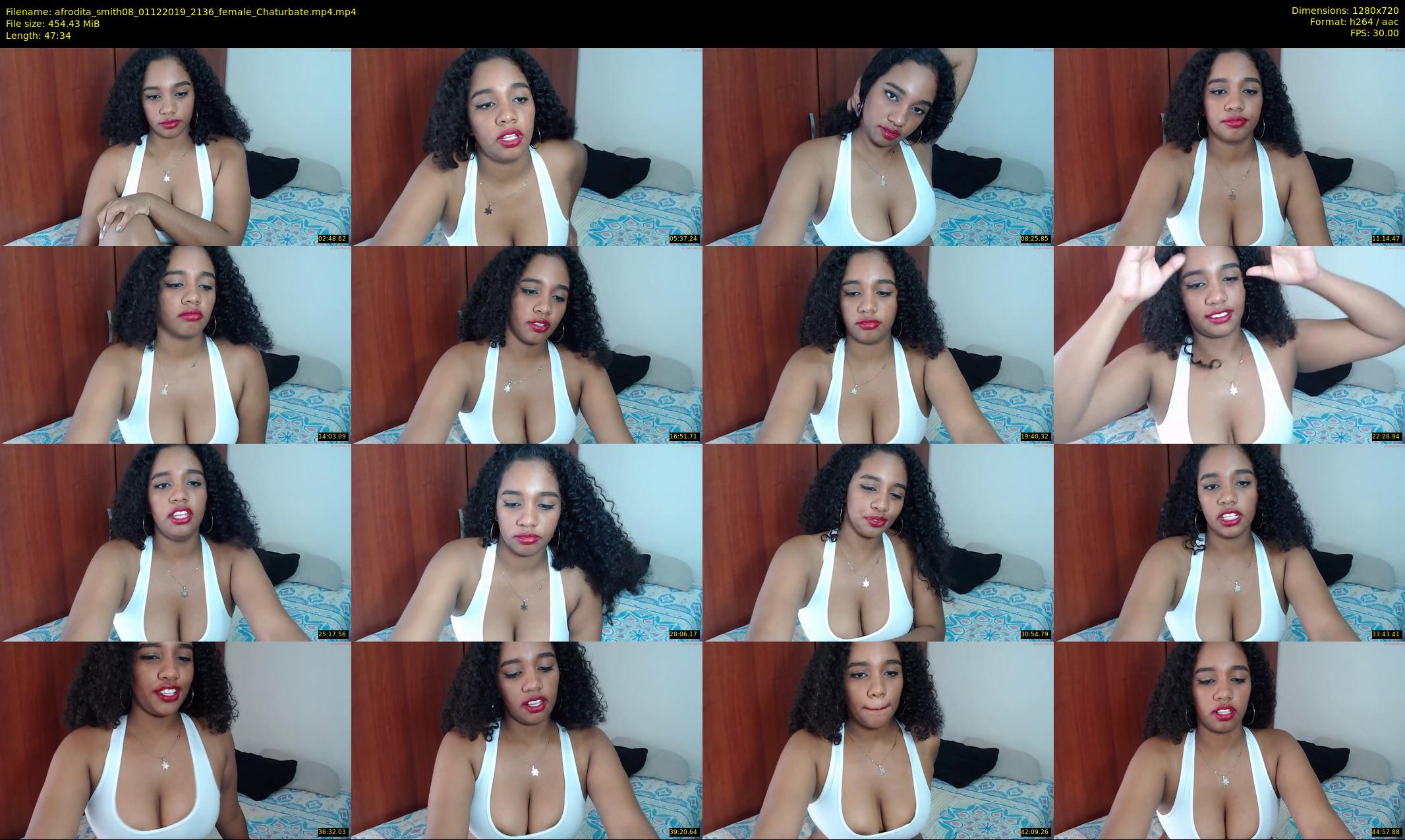 afrodita_smith08 — 48 minute Chaturbate female cam show recording, 720p, Dec 1, 2019