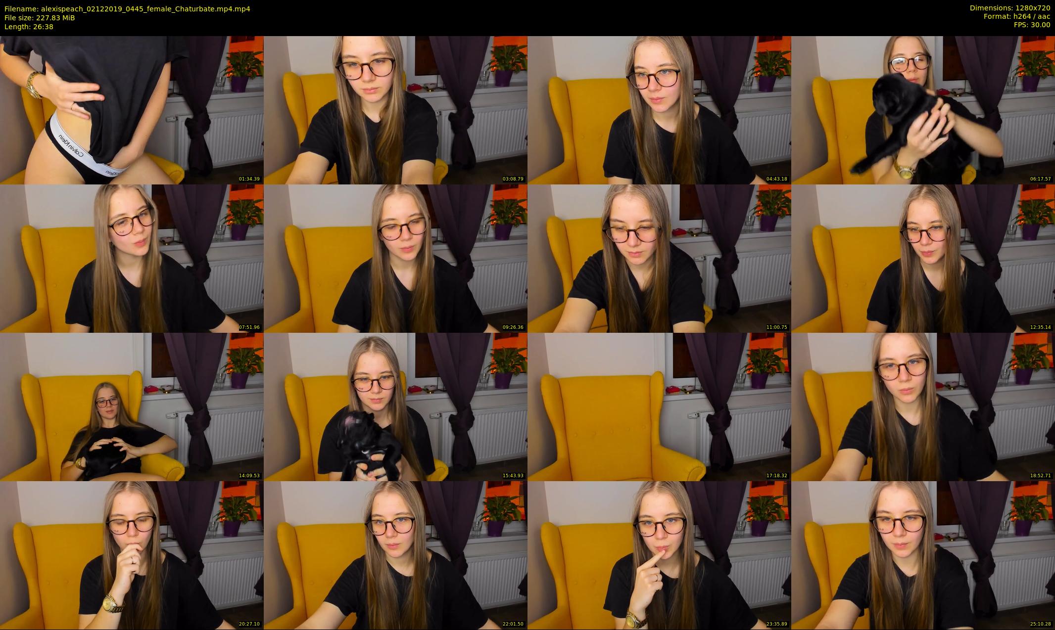 alexispeach — 27 minute Chaturbate female cam show recording, 720p, Dec 2, 2019