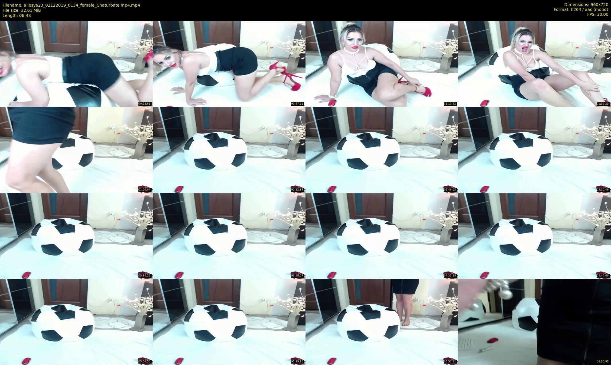 allesya23 — 7 minute Chaturbate female cam show recording, 720p, Dec 2, 2019