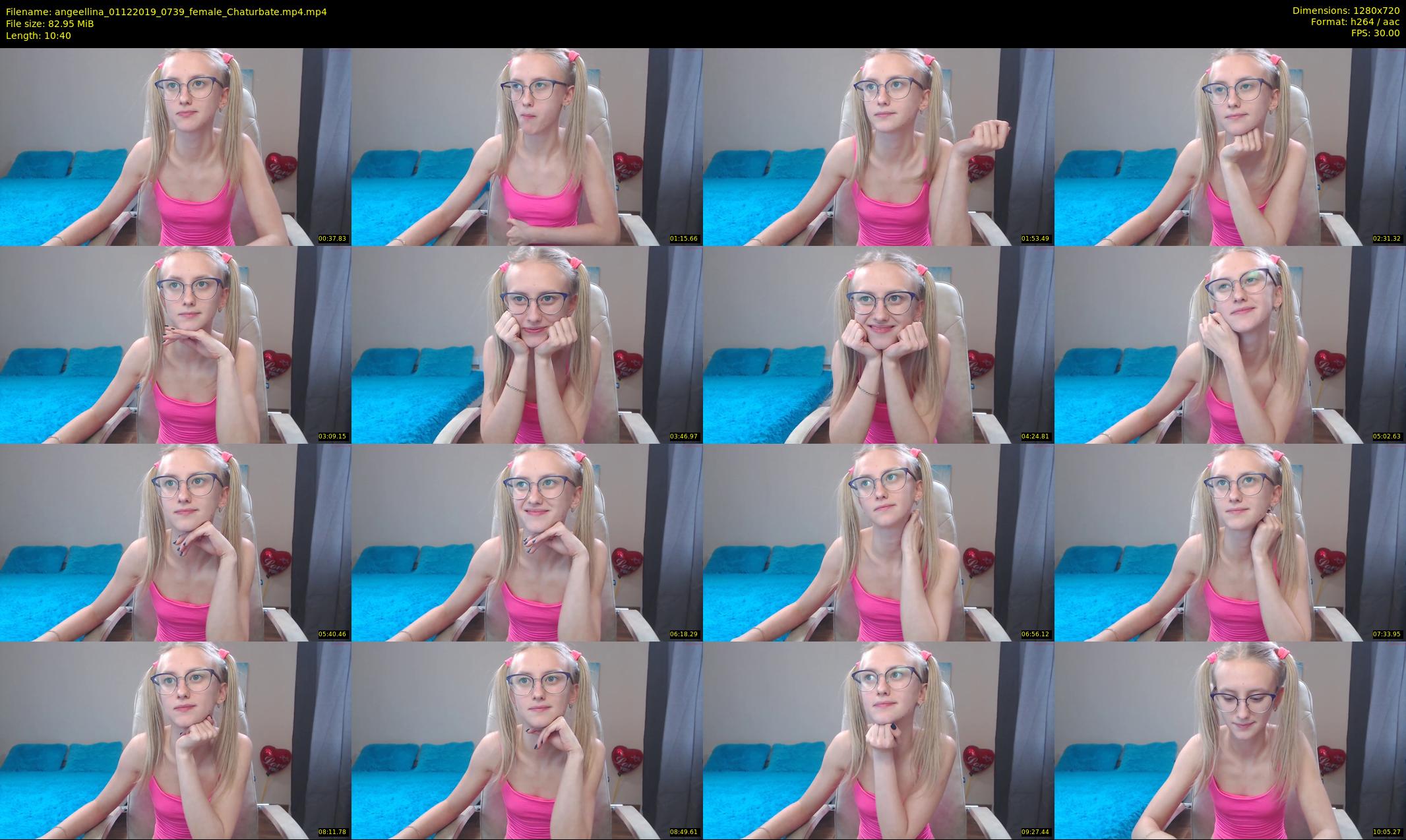 angeellina — 11 minute Chaturbate female cam show recording, 720p, Dec 1, 2019