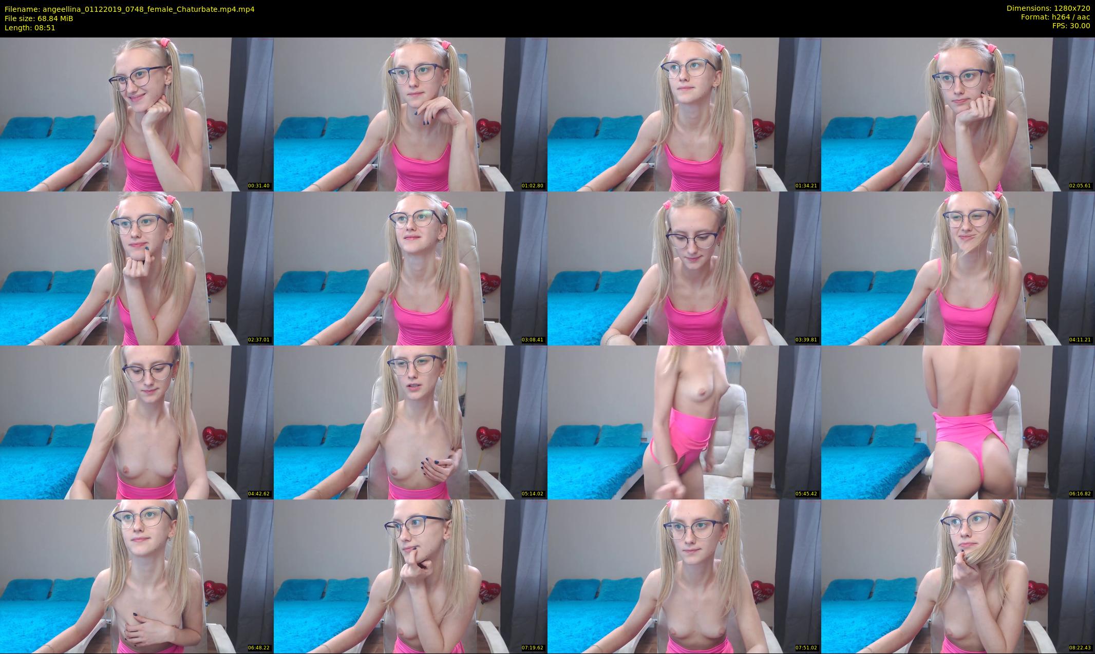 angeellina — 9 minute Chaturbate female cam show recording, 720p, Dec 1, 2019