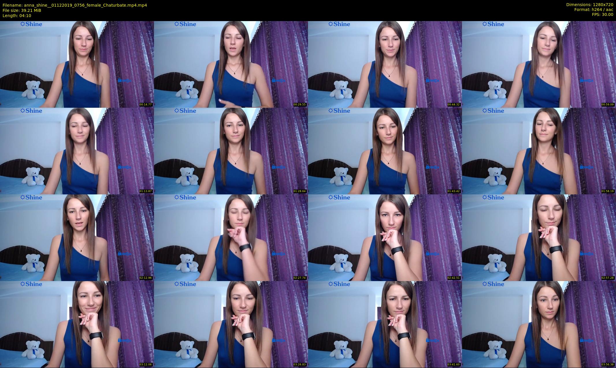 anna_shine_ — 5 minute Chaturbate female cam show recording, 720p, Dec 1, 2019