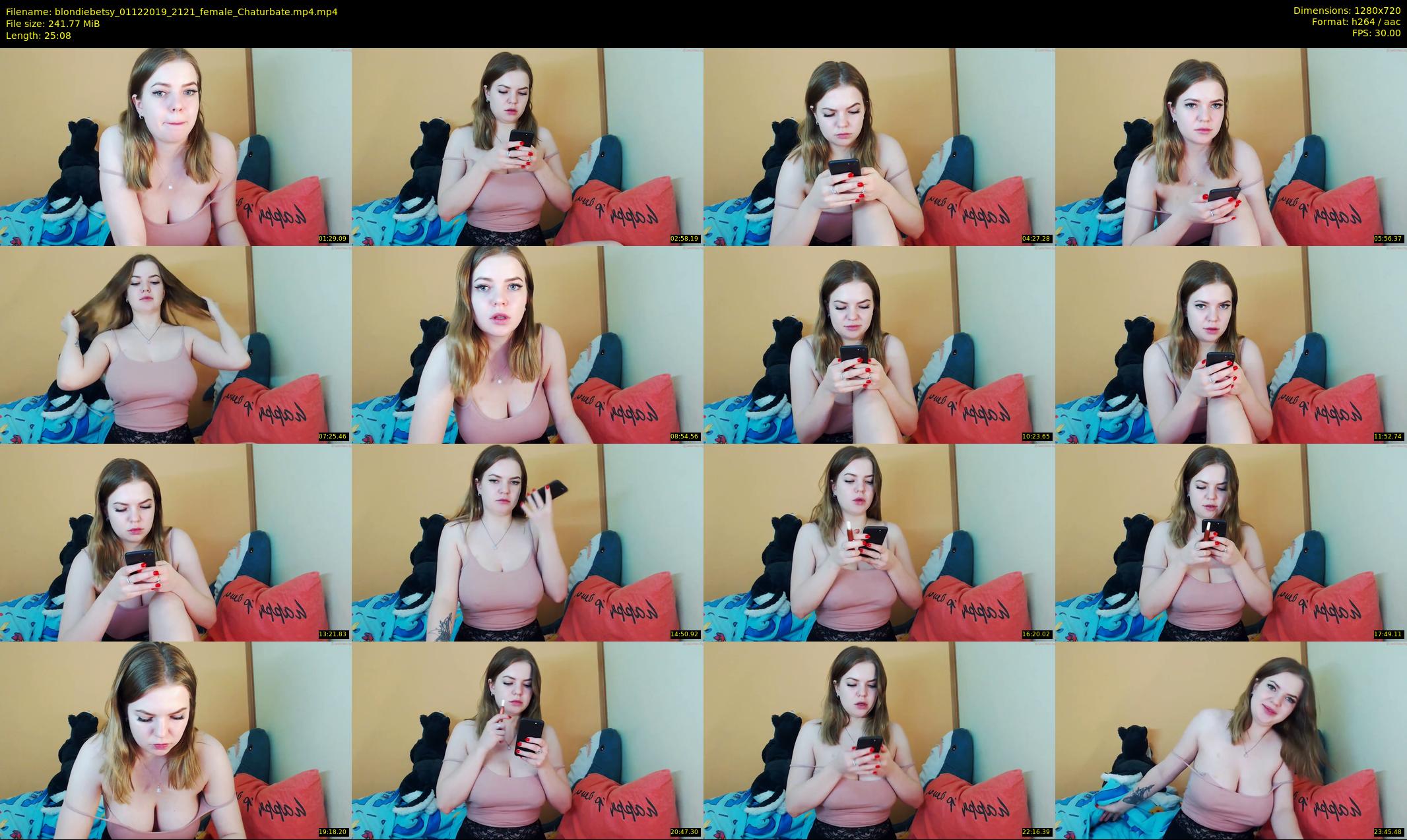 blondiebetsy — 26 minute Chaturbate female cam show recording, 720p, Dec 1, 2019