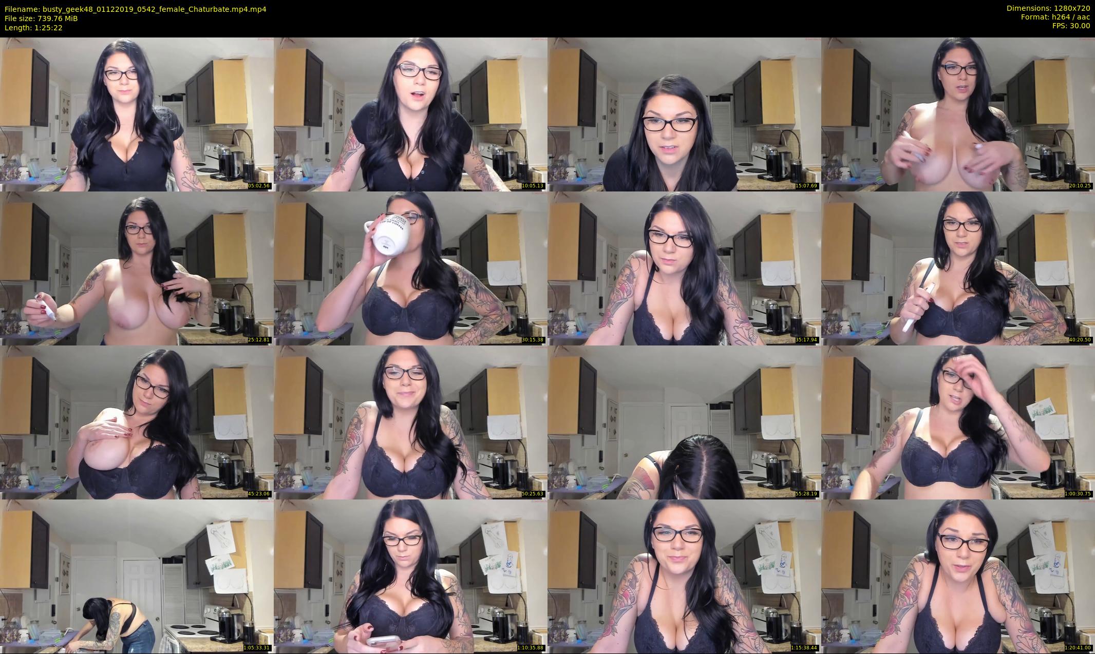 busty_geek48 — 86 minute Chaturbate female cam show recording, 720p, Dec 1, 2019