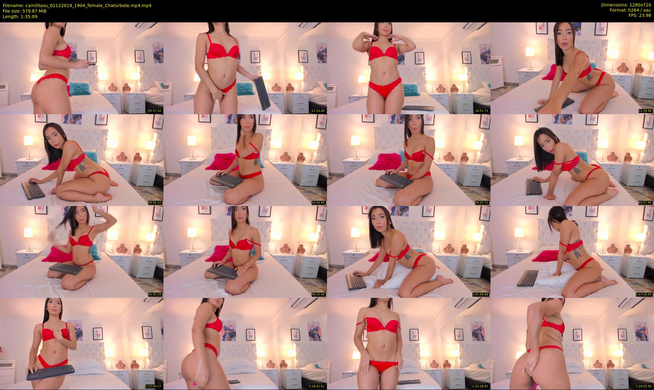 camilitasu — 96 minute Chaturbate female cam show recording, 720p, Dec 1, 2019