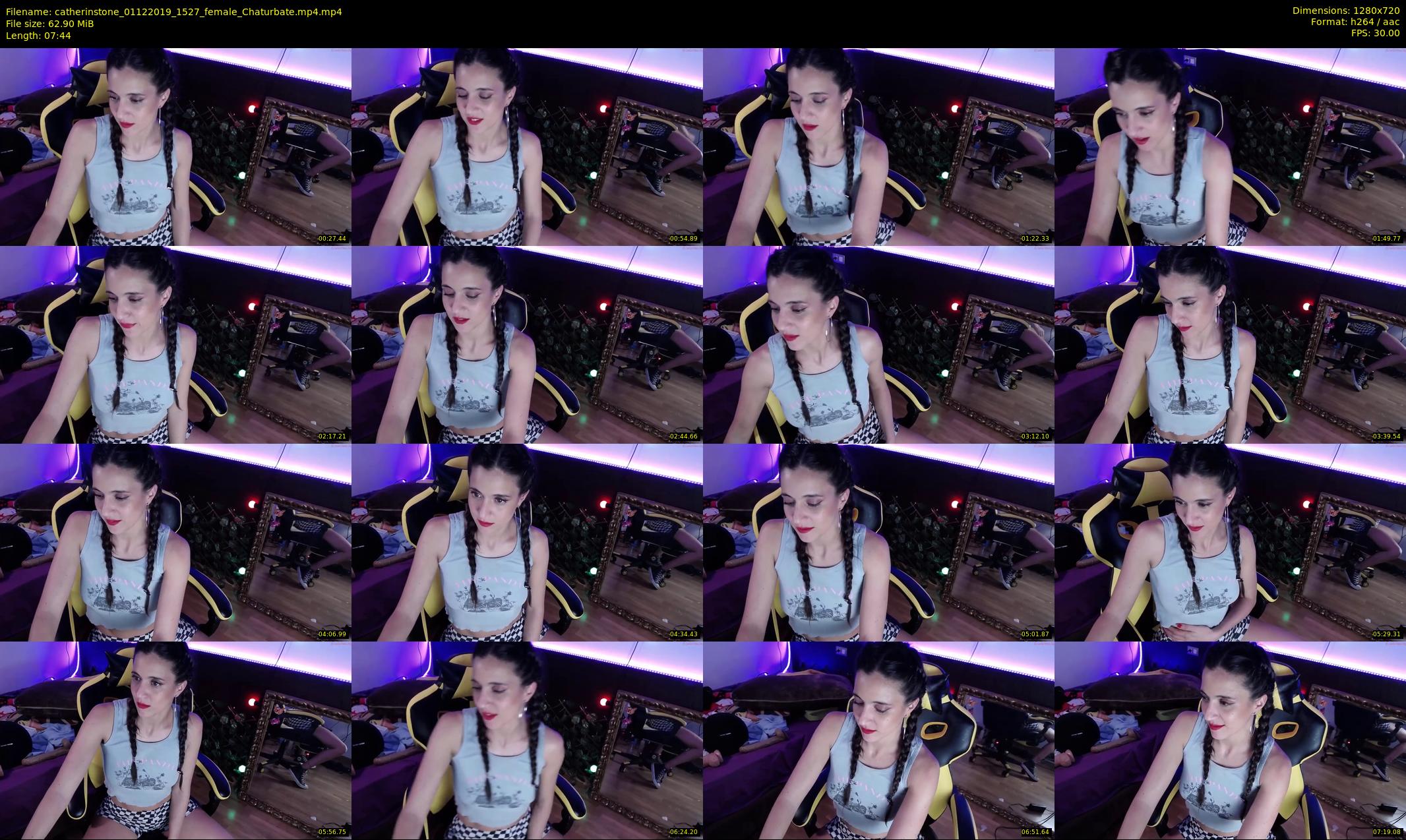 catherinstone — 8 minute Chaturbate female cam show recording, 720p, Dec 1, 2019