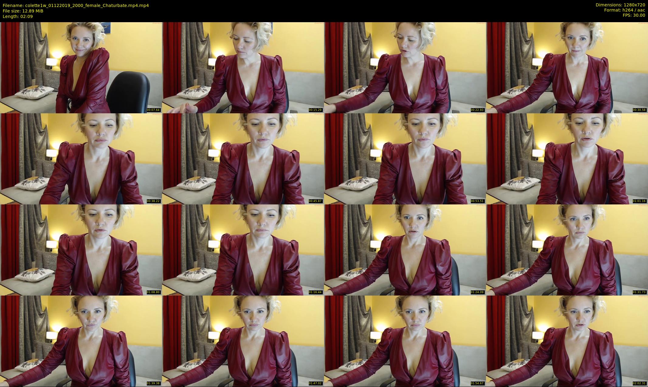 colette1w — 3 minute Chaturbate female cam show recording, 720p, Dec 1, 2019