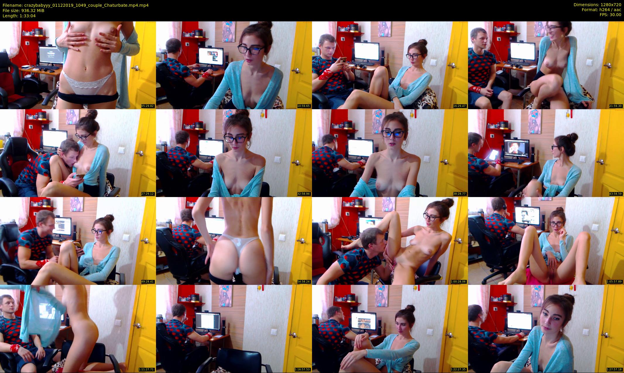 crazybabyyy — 94 minute Chaturbate couple cam show recording, 720p, Dec 1, 2019