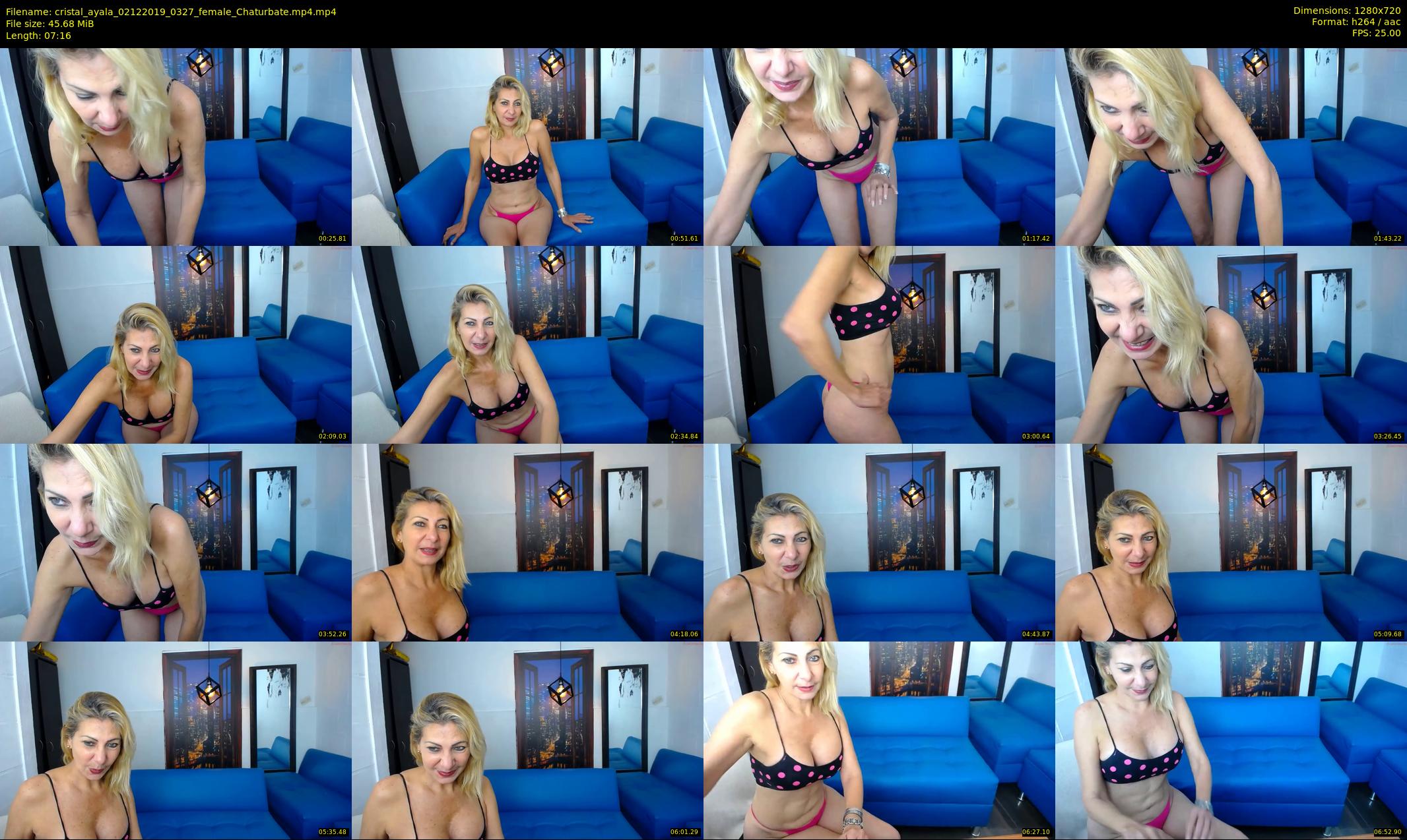 cristal_ayala — 8 minute Chaturbate female cam show recording, 720p, Dec 2, 2019