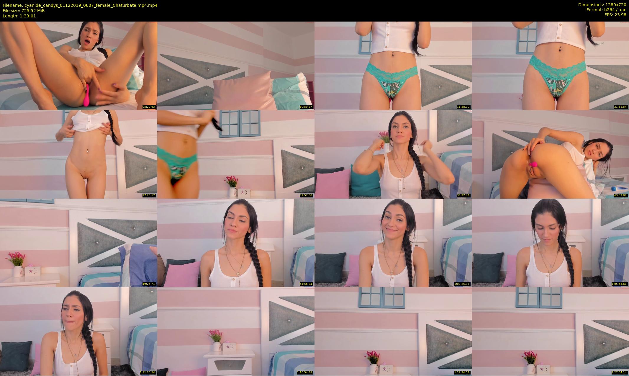 cyanide_candys — 94 minute Chaturbate female cam show recording, 720p, Dec 1, 2019