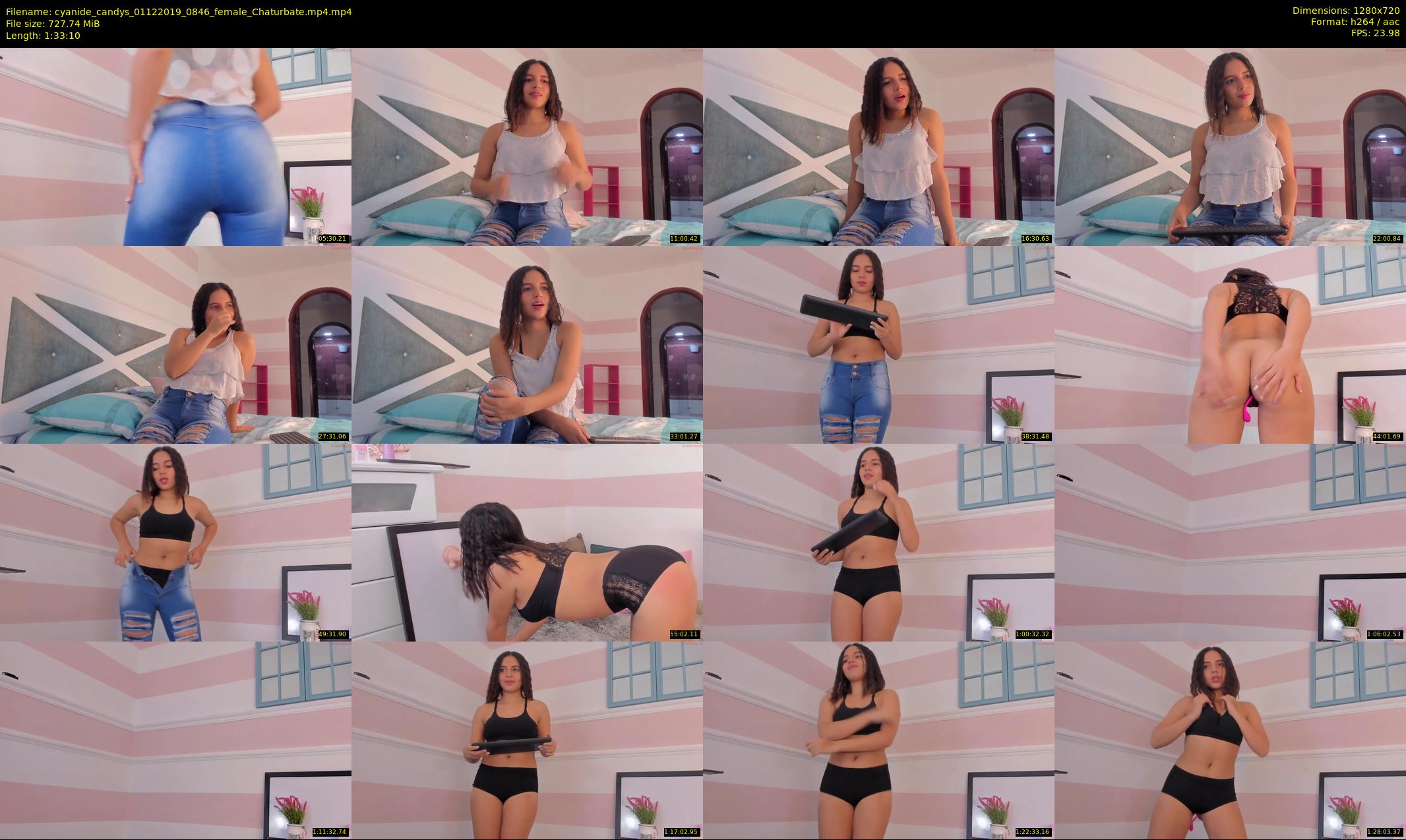 cyanide_candys — 94 minute Chaturbate female cam show recording, 720p, Dec 1, 2019