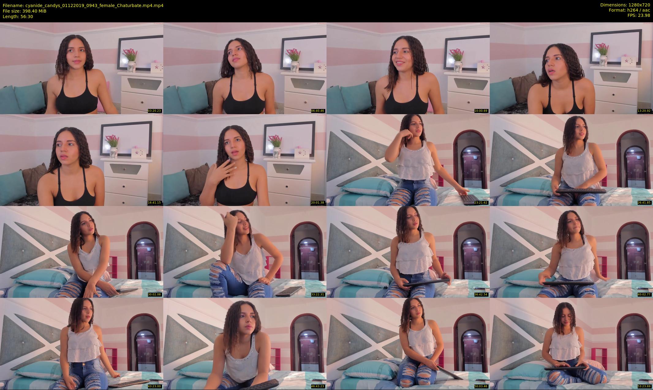 cyanide_candys — 57 minute Chaturbate female cam show recording, 720p, Dec 1, 2019