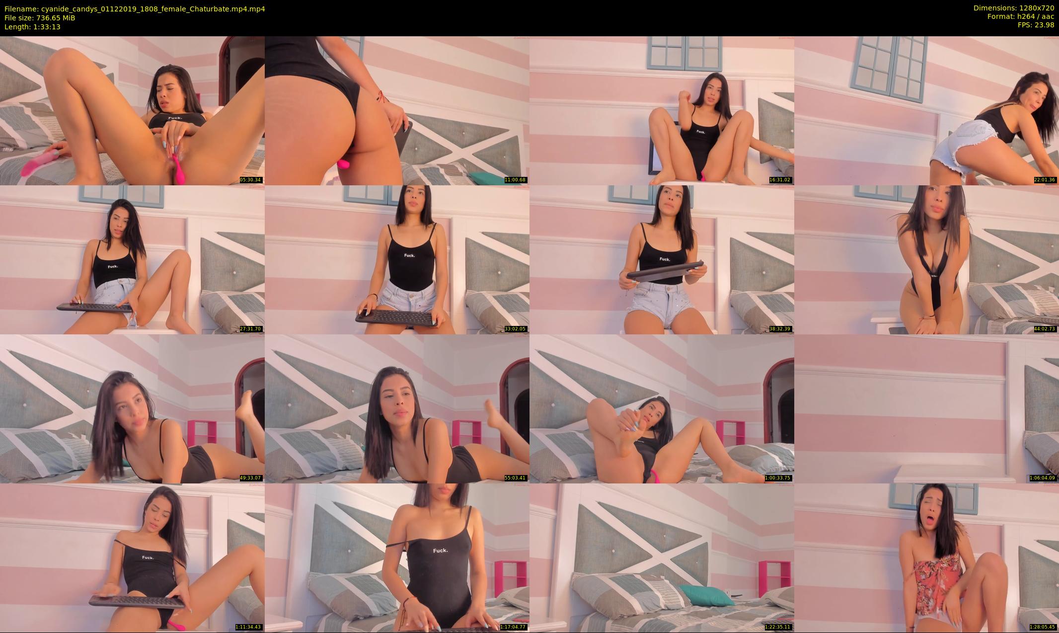 cyanide_candys — 94 minute Chaturbate female cam show recording, 720p, Dec 1, 2019