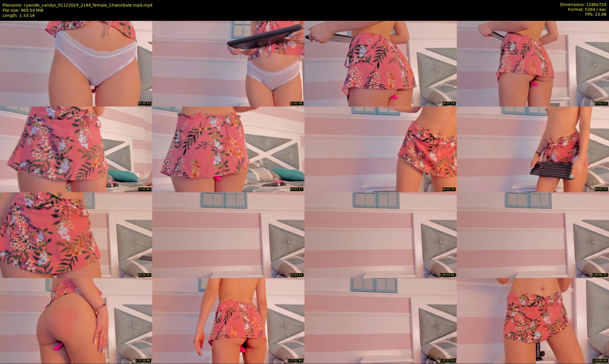 cyanide_candys — 94 minute Chaturbate female cam show recording, 720p, Dec 1, 2019