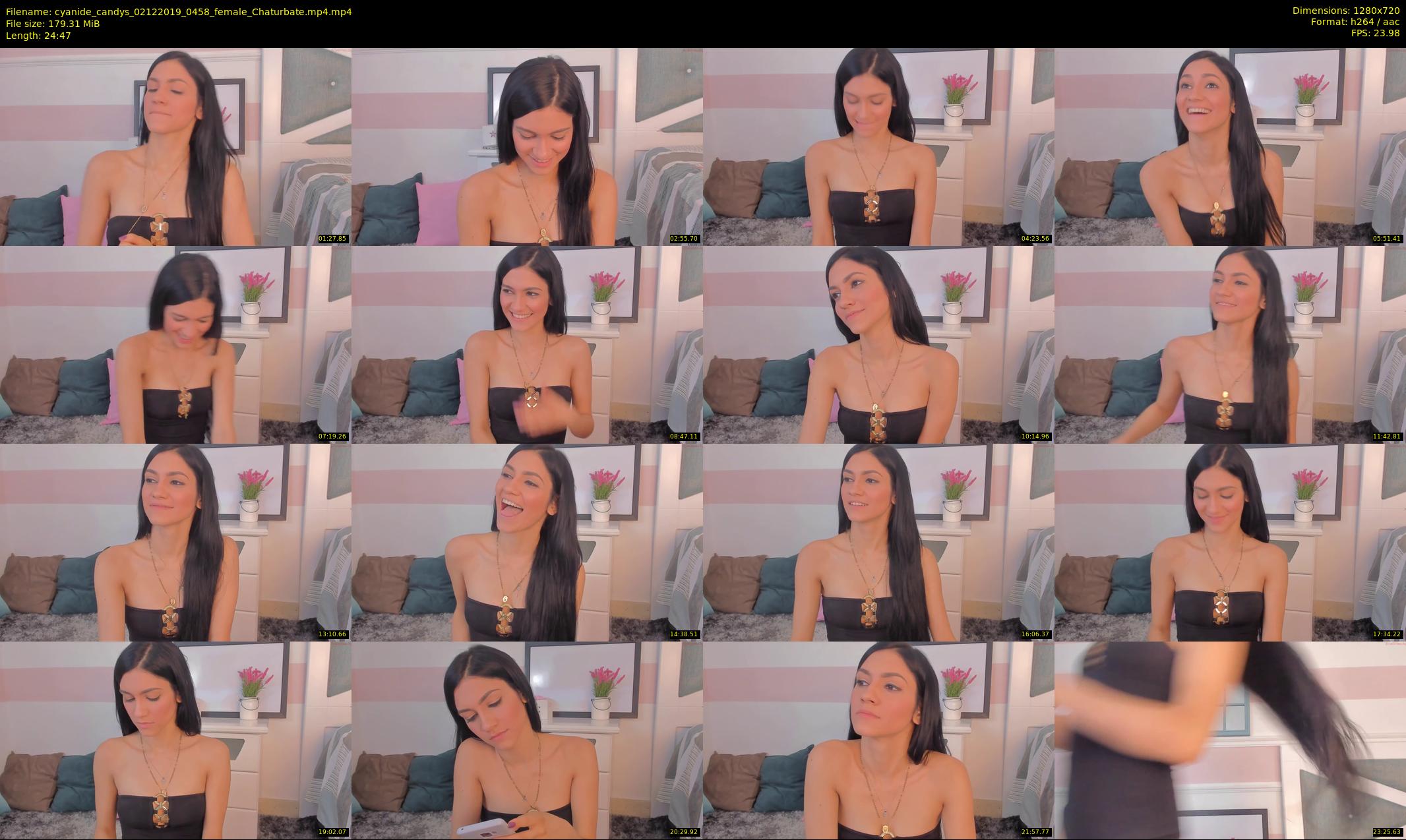 cyanide_candys — 25 minute Chaturbate female cam show recording, 720p, Dec 2, 2019