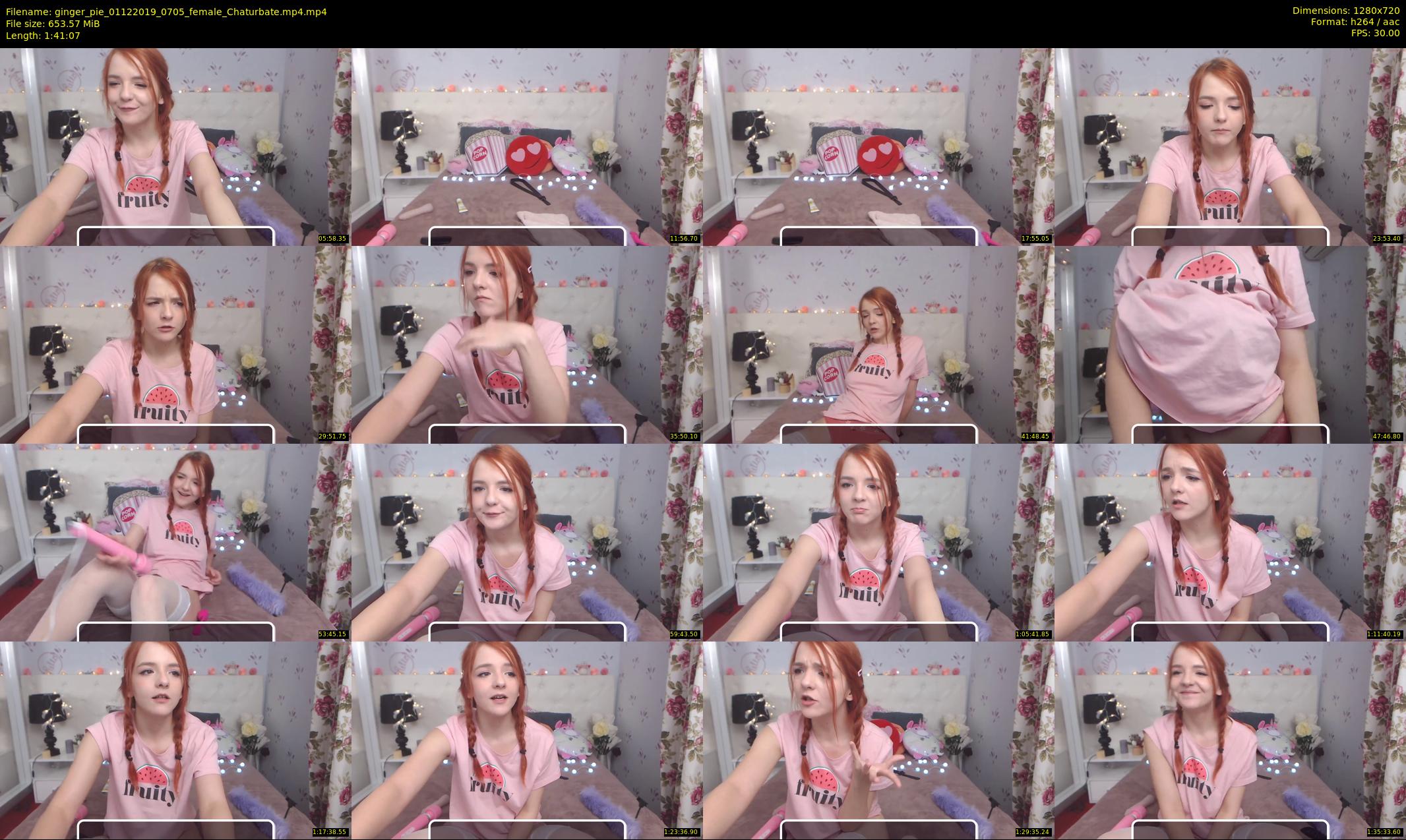 ginger_pie — 102 minute Chaturbate female cam show recording, 720p, Dec 1, 2019