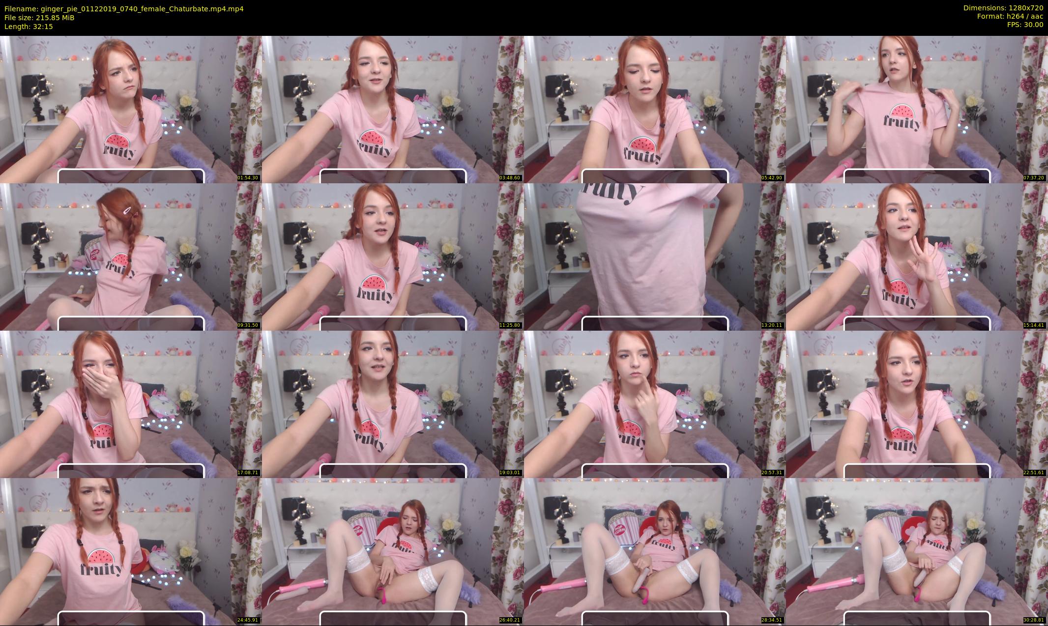 ginger_pie — 33 minute Chaturbate female cam show recording, 720p, Dec 1, 2019