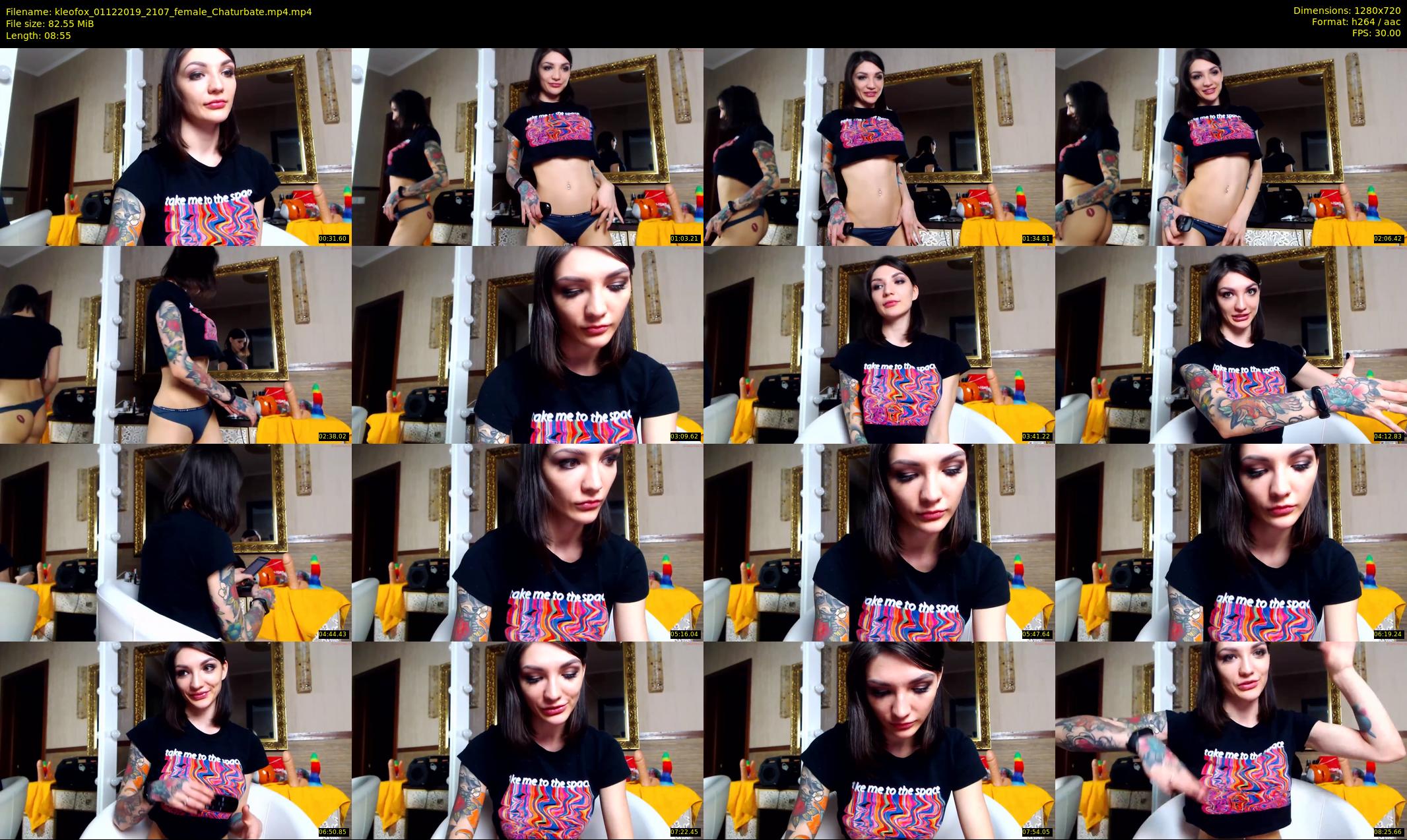 kleofox — 9 minute Chaturbate female cam show recording, 720p, Dec 1, 2019